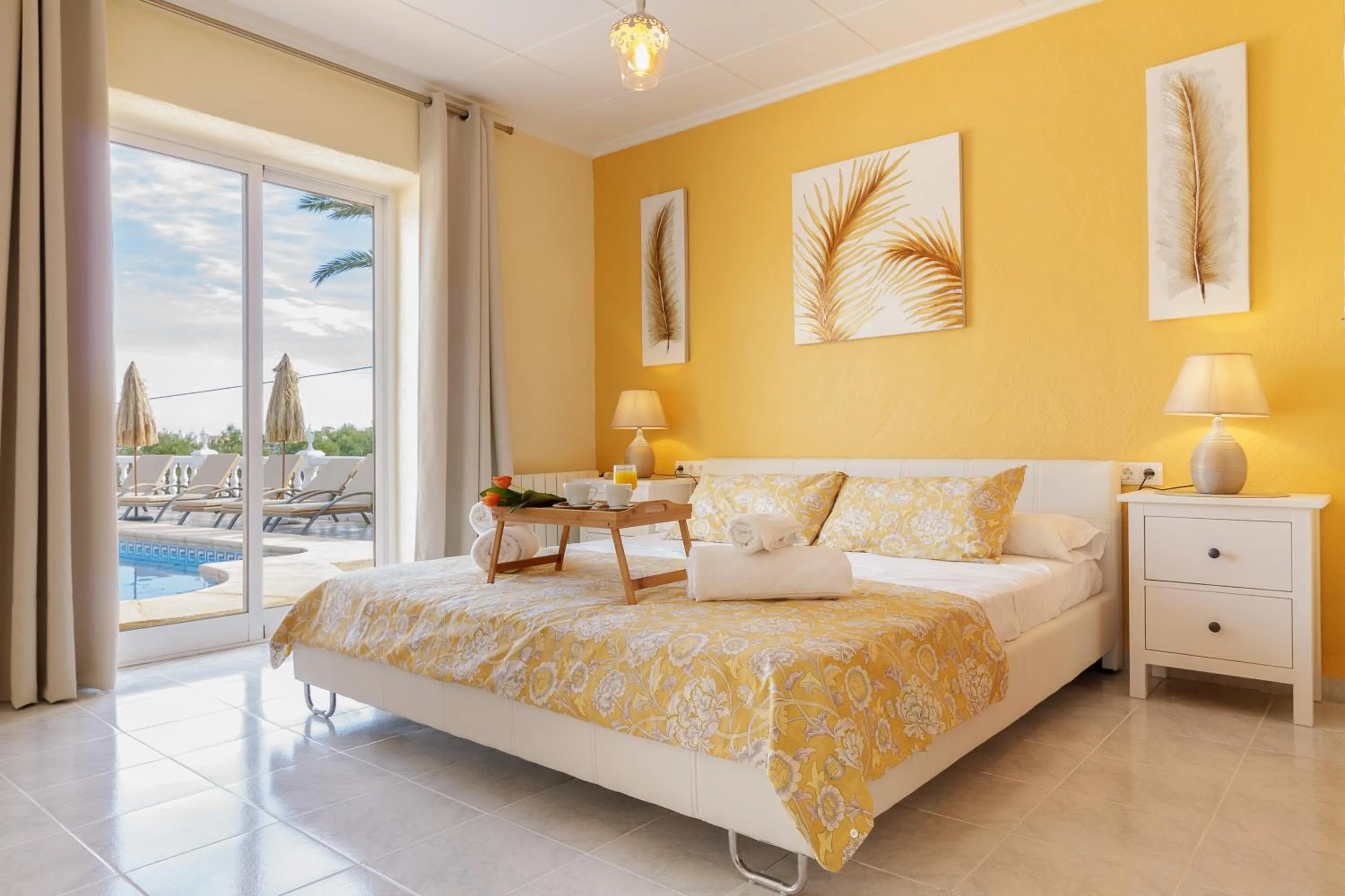 Bedroom, Bed in Villa Gota de Mar