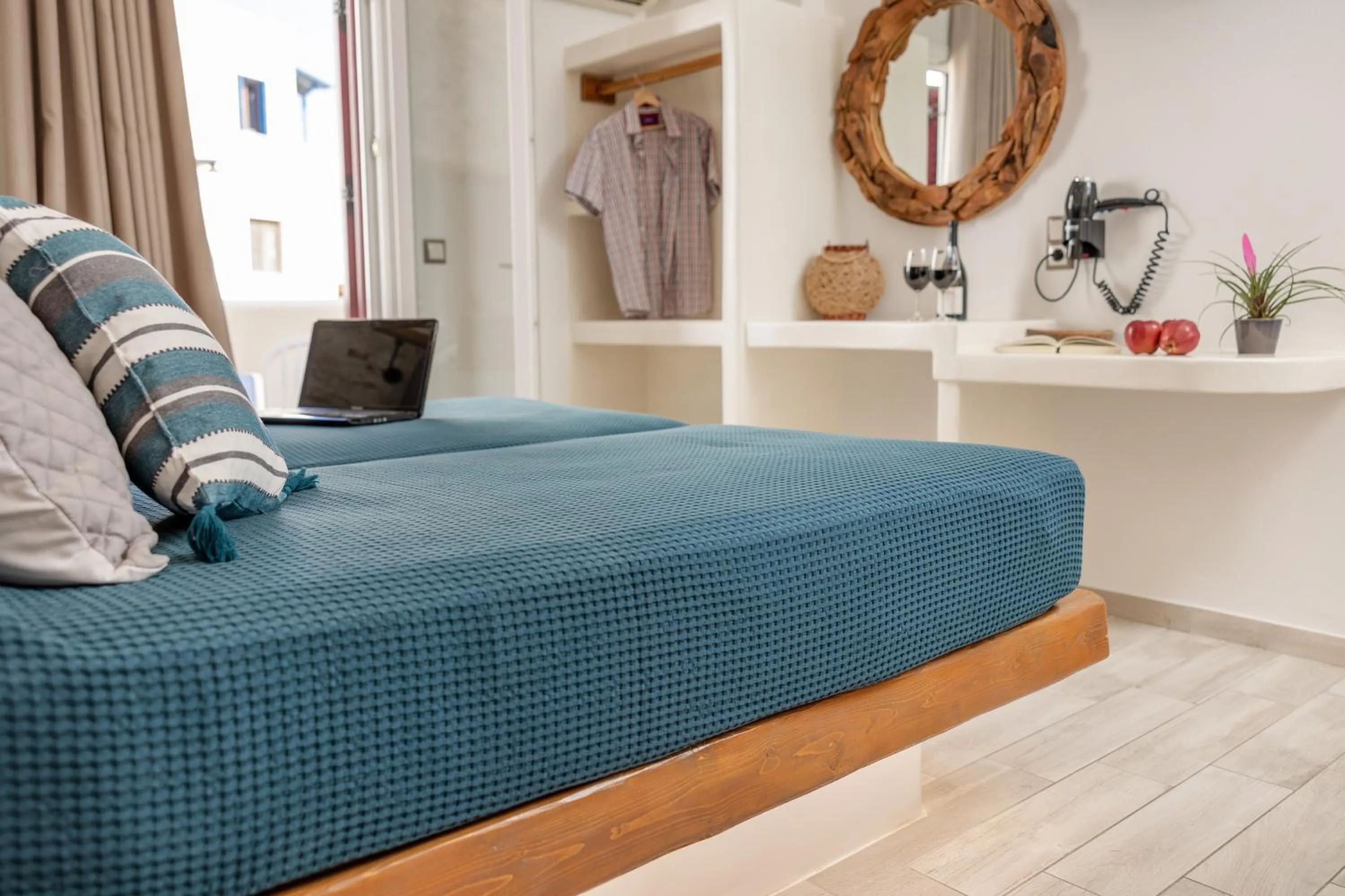 Bed in Katerina Roza Studios - Heartfelt Hospitality in the City