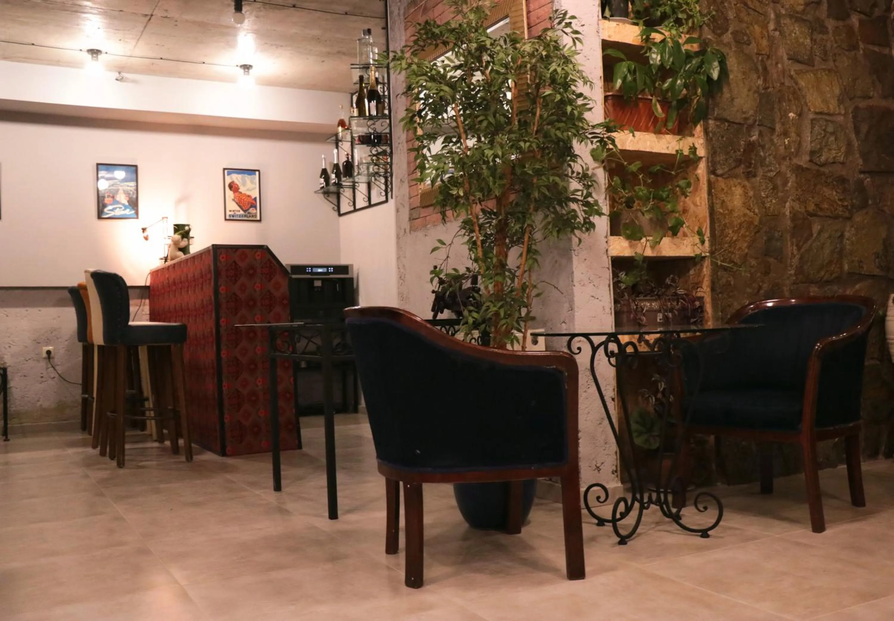 Lounge or bar in Loft Hotel Bakuriani