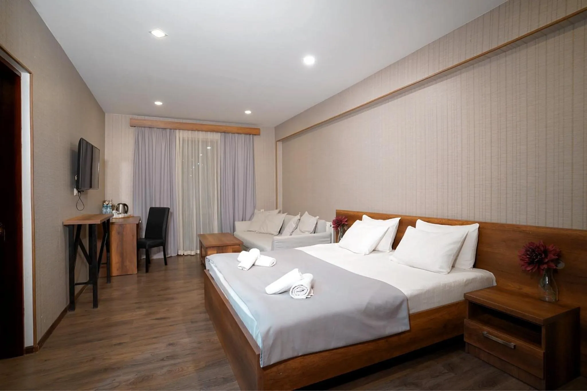 Bed in Loft Hotel Bakuriani