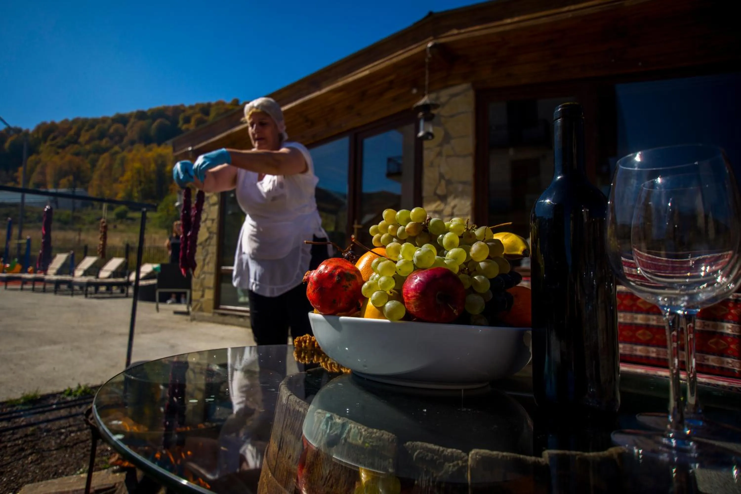 Inner courtyard view in Loft Hotel Bakuriani
