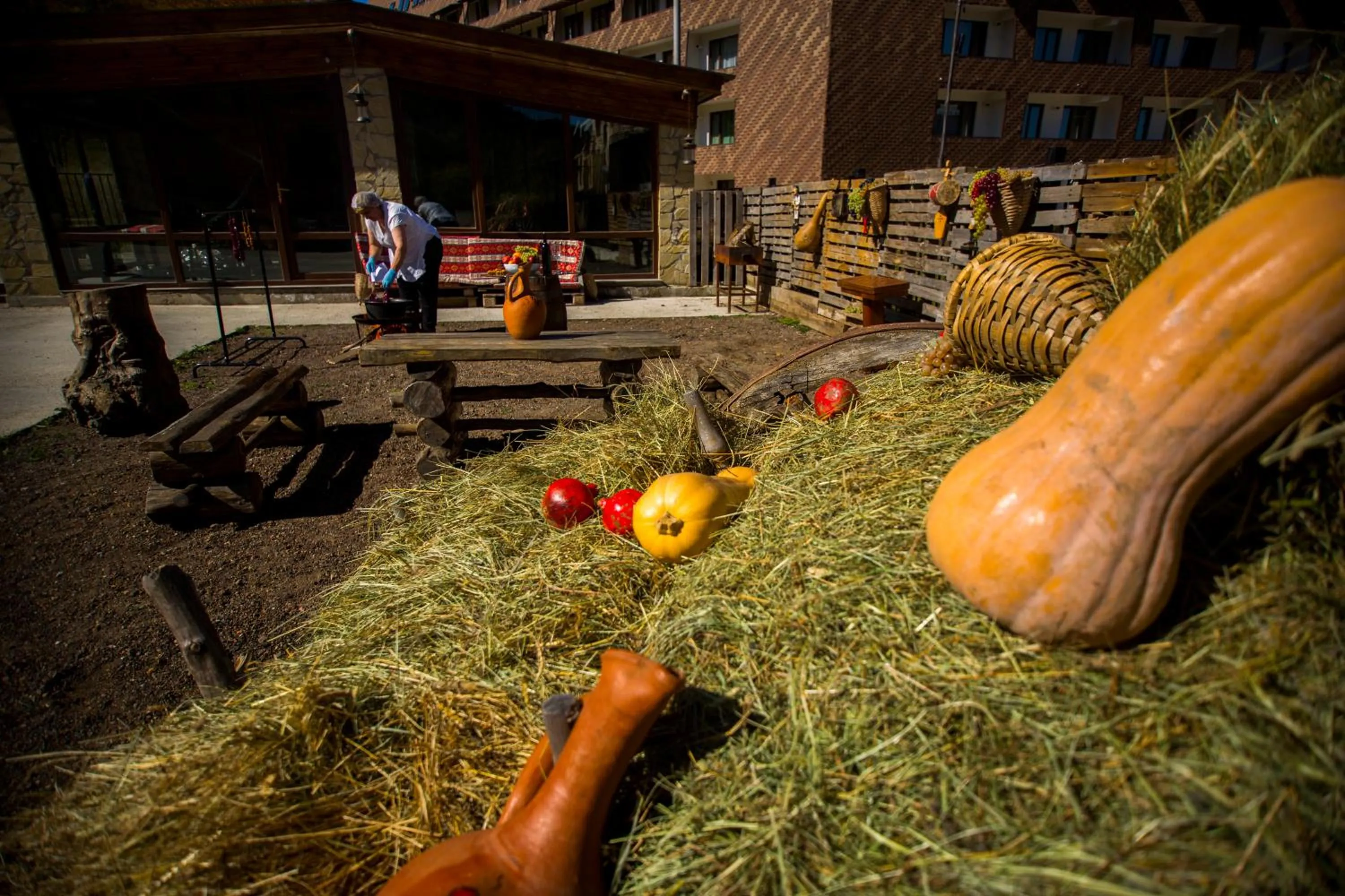 Inner courtyard view in Loft Hotel Bakuriani