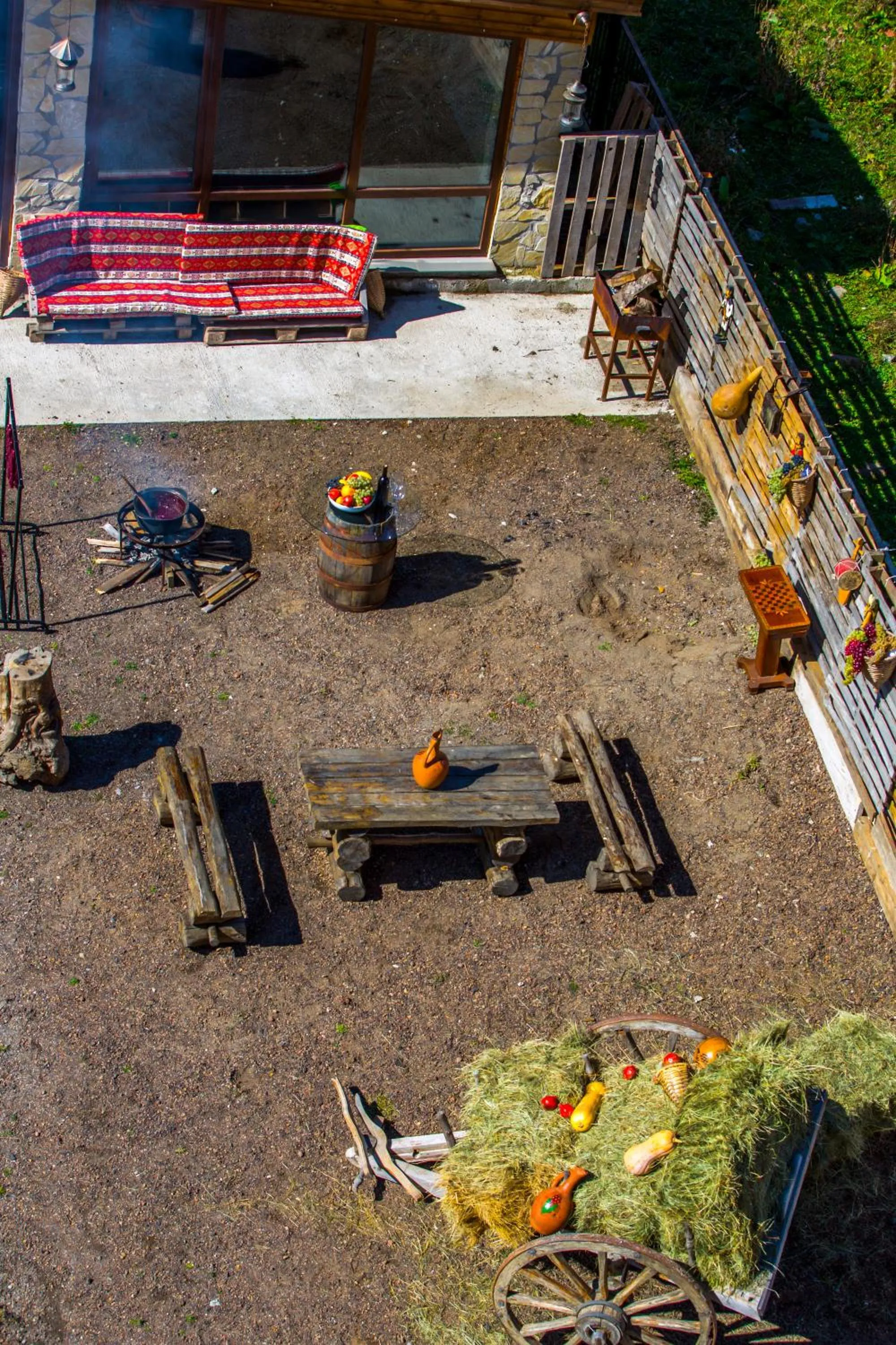 Inner courtyard view in Loft Hotel Bakuriani