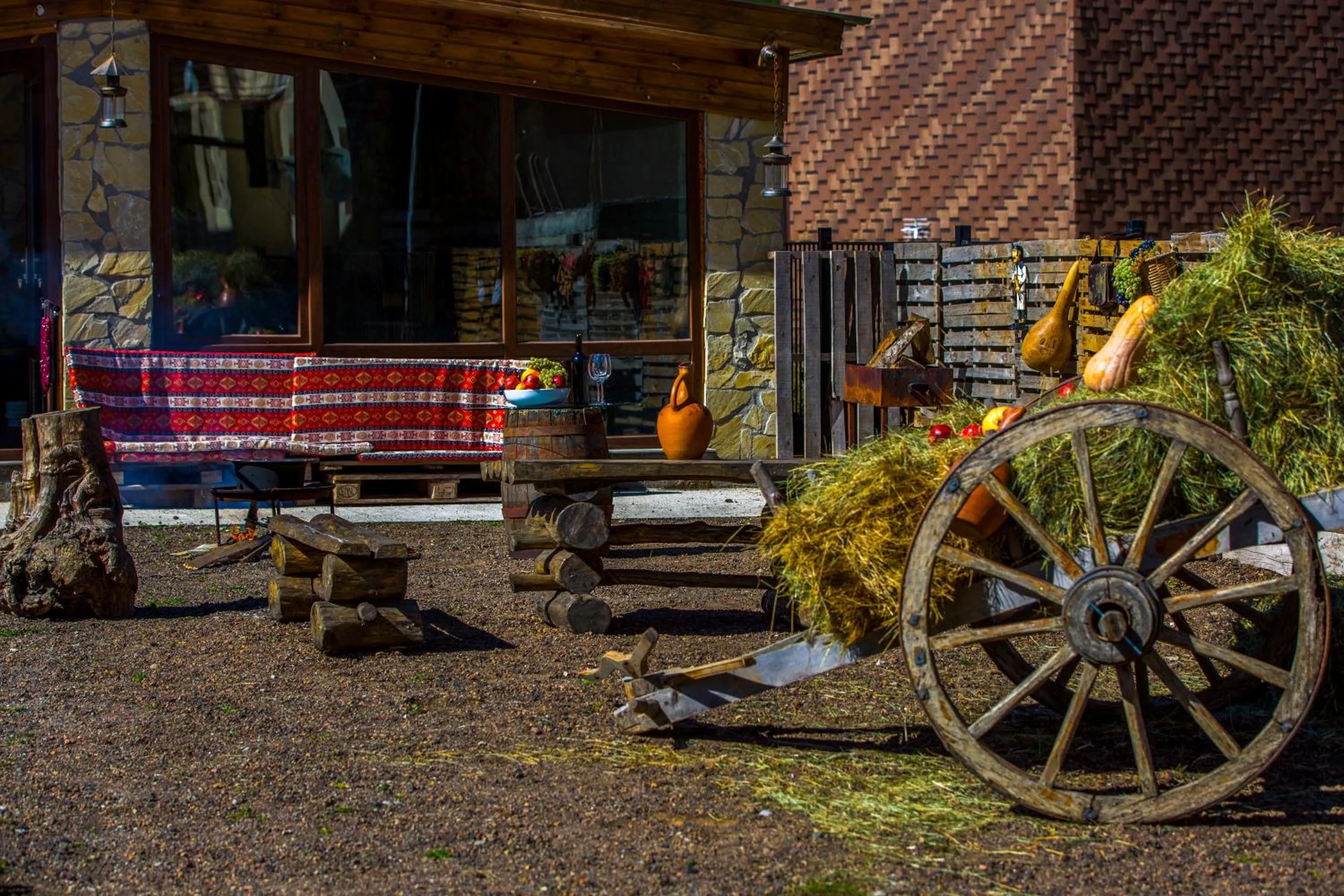 Inner courtyard view in Loft Hotel Bakuriani