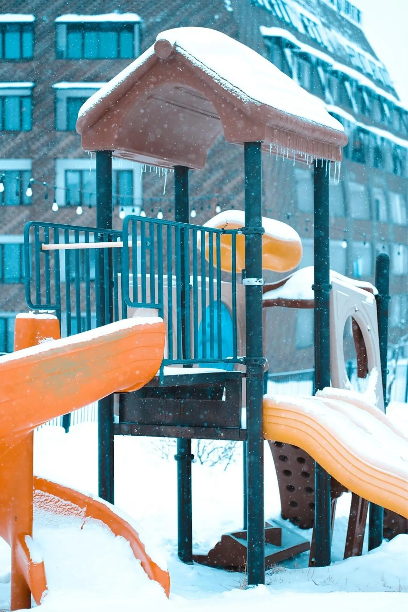 Inner courtyard view in Loft Hotel Bakuriani