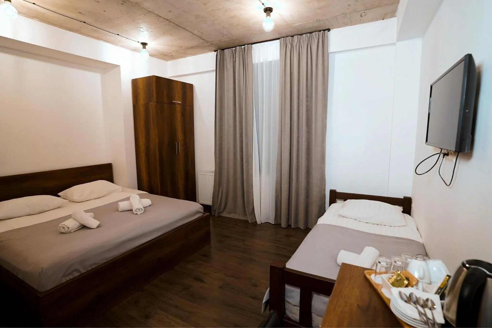 Bed in Loft Hotel Bakuriani