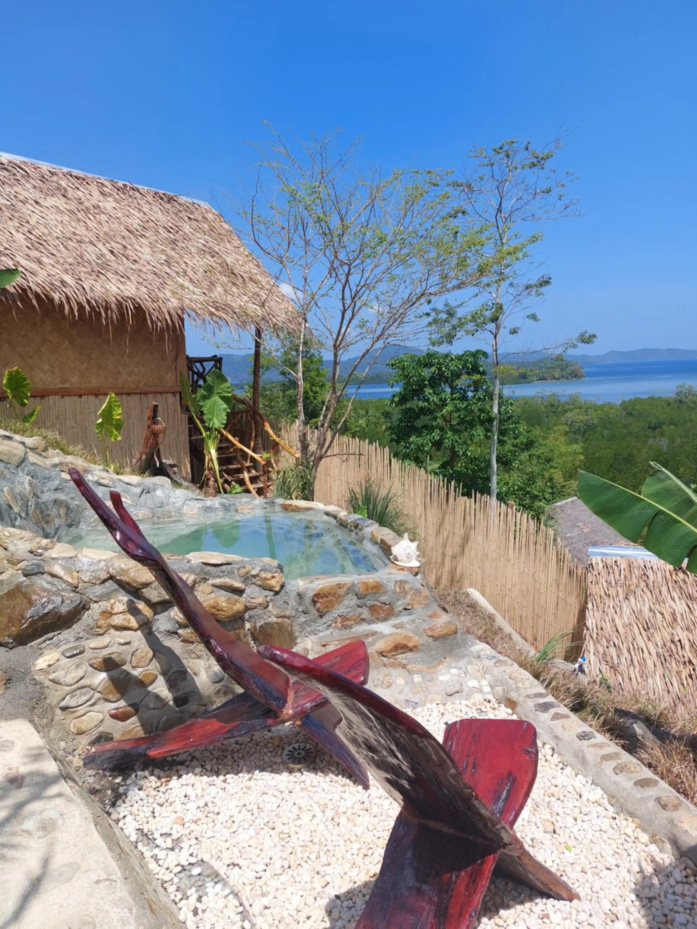 Sea view in Jungle Bar Honeymoon suite & private pool