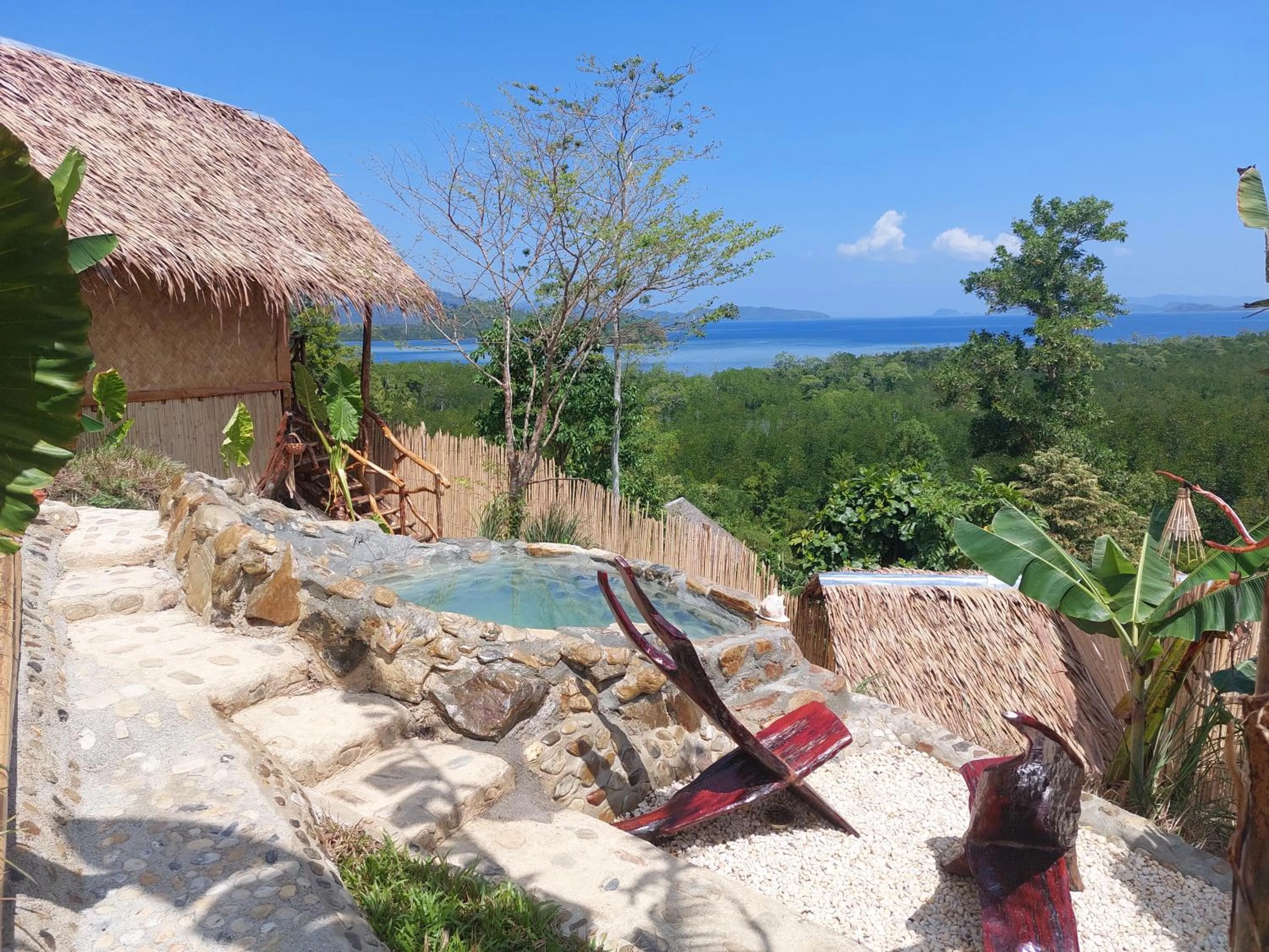 Natural landscape in Jungle Bar Honeymoon suite & private pool
