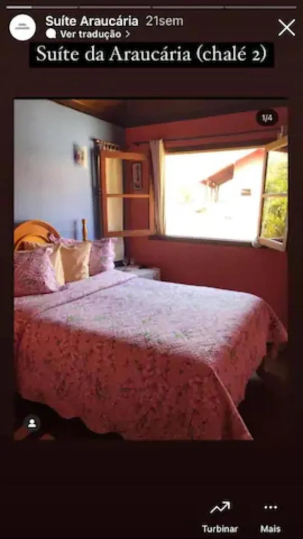 Bed in Pousada Casa Fazenda do Rio
