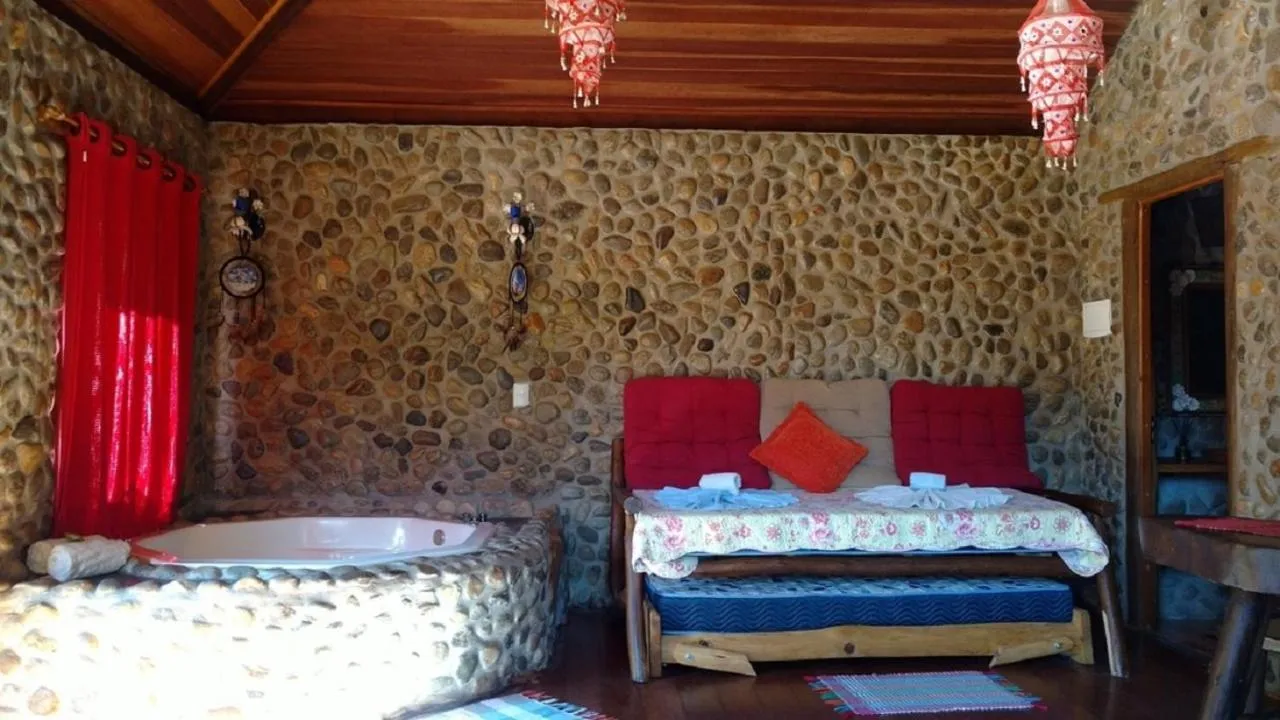 Bed in Pousada Casa Fazenda do Rio