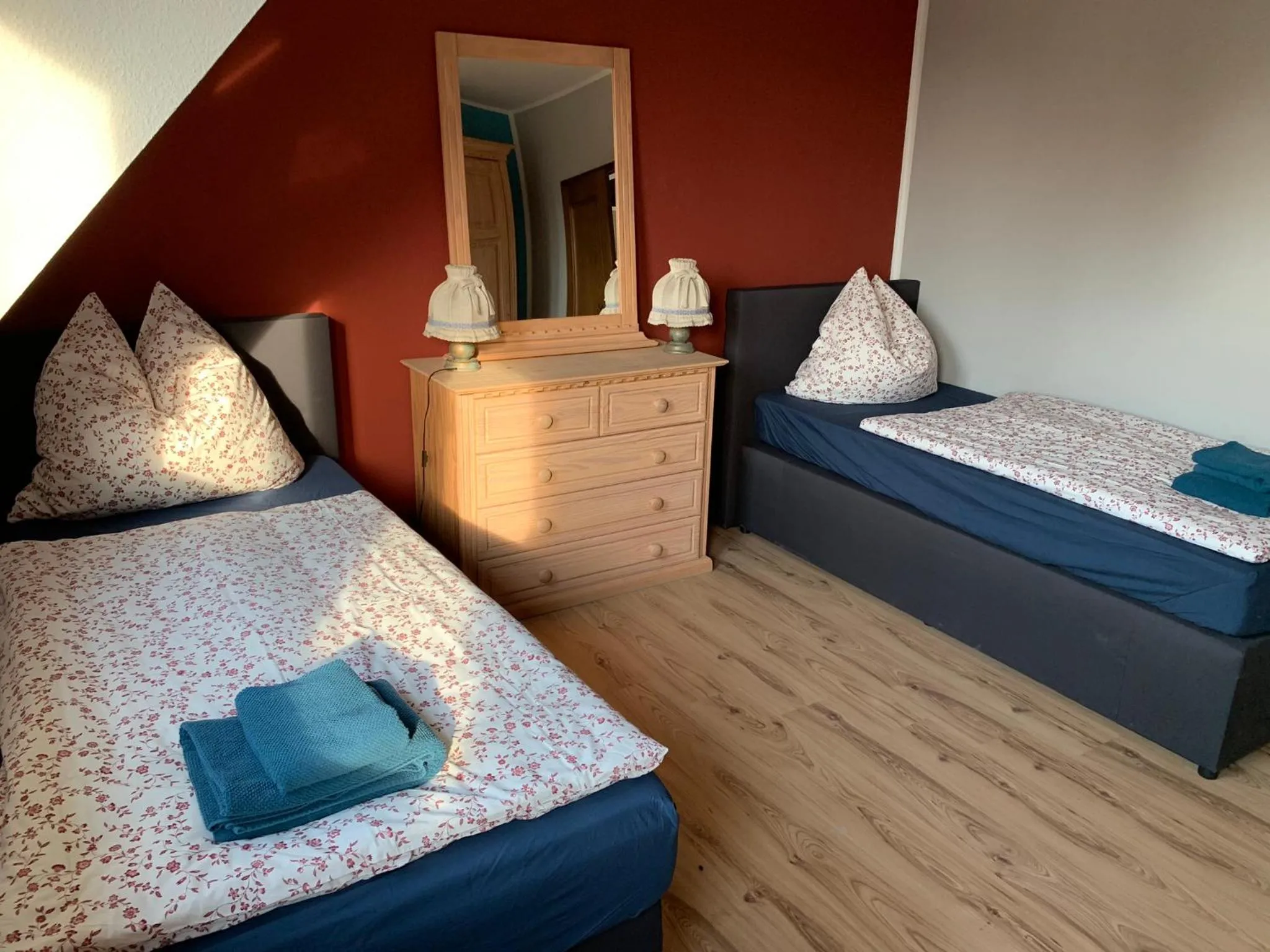 Bed in Apart-Hotel Rheinischer Hof Dormagen