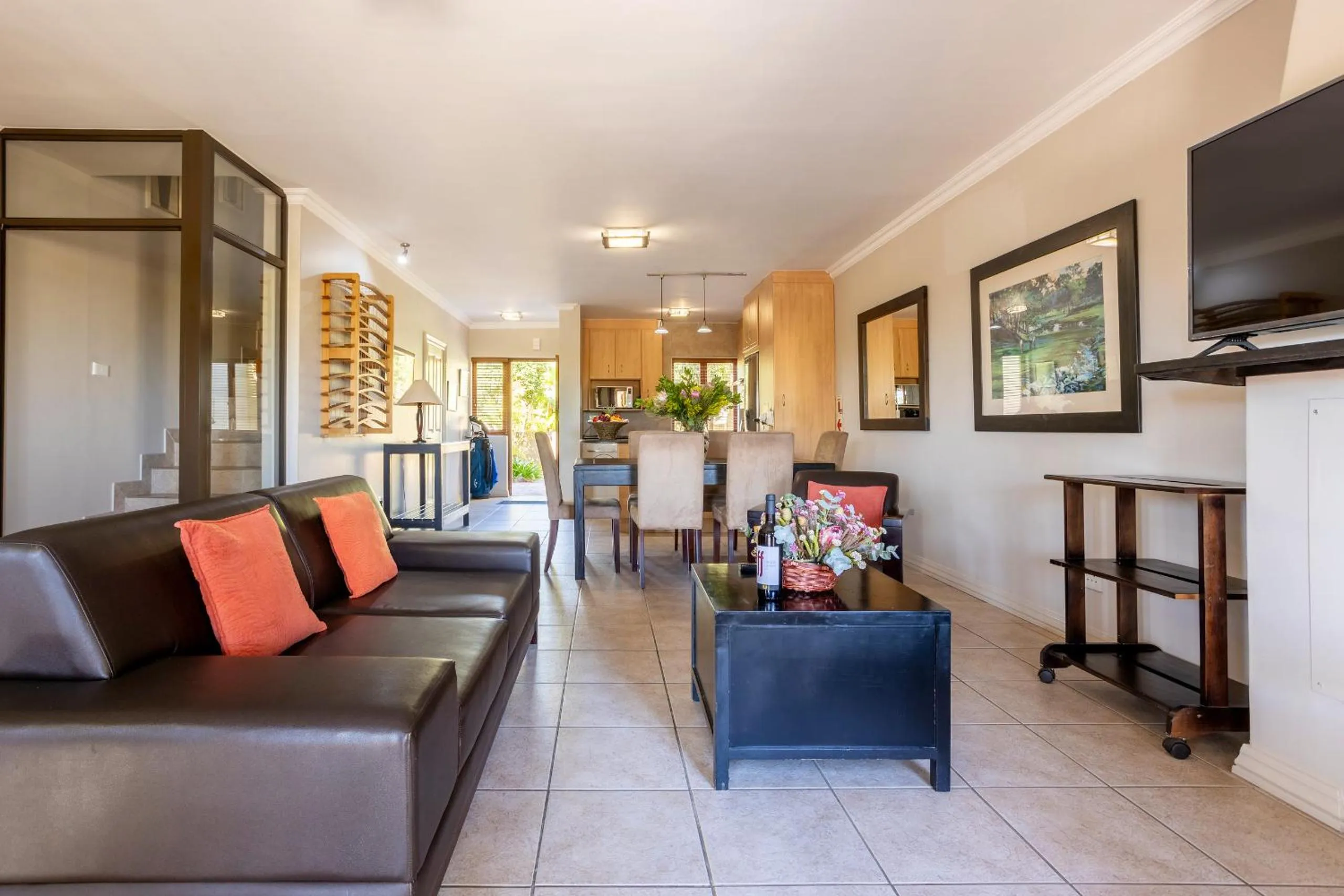 Living room in Devonvale Golf & Wine Estate