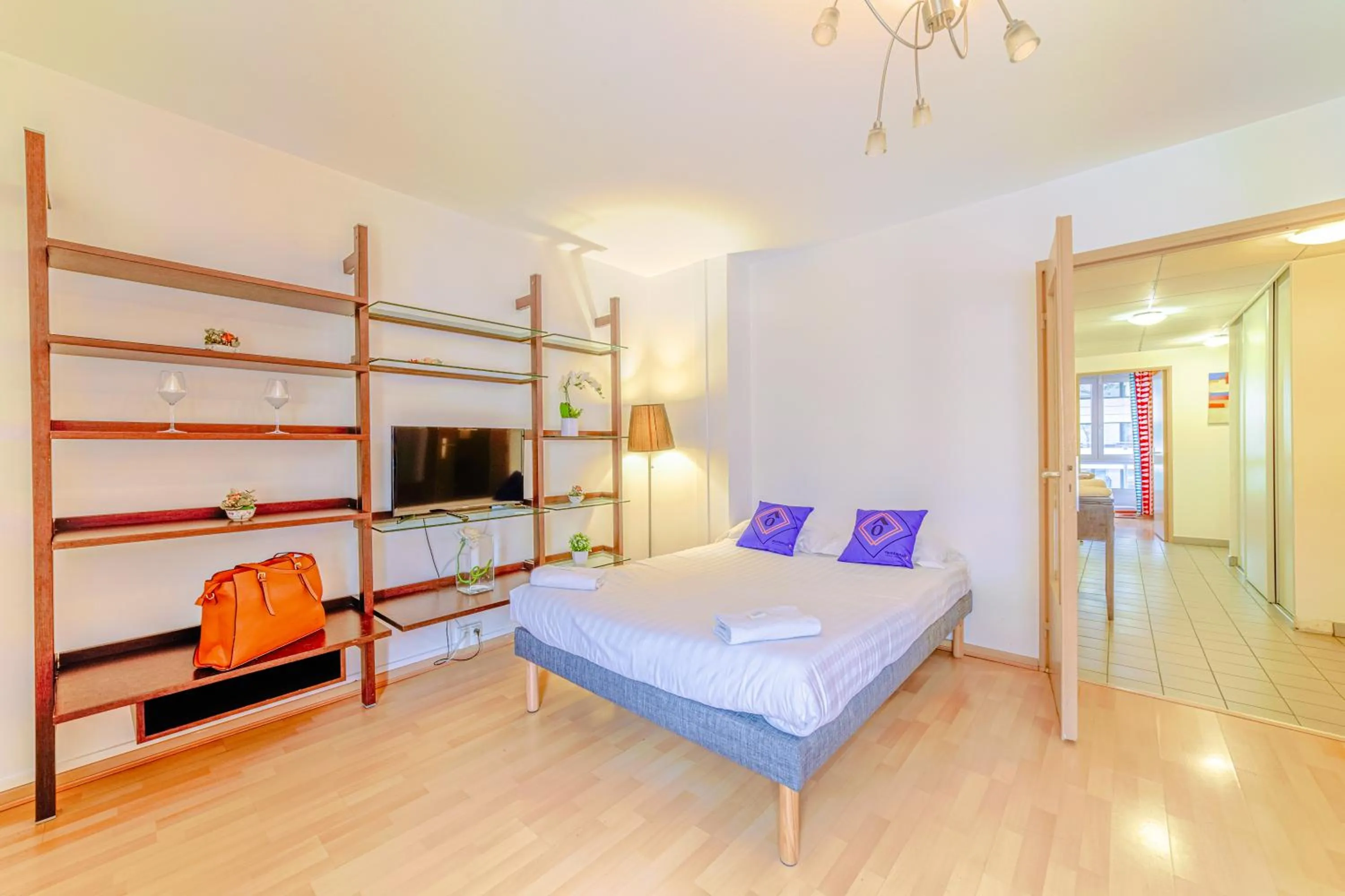 Bed in Résidence Montempô Appart'Hôtel Lyon Part Dieu