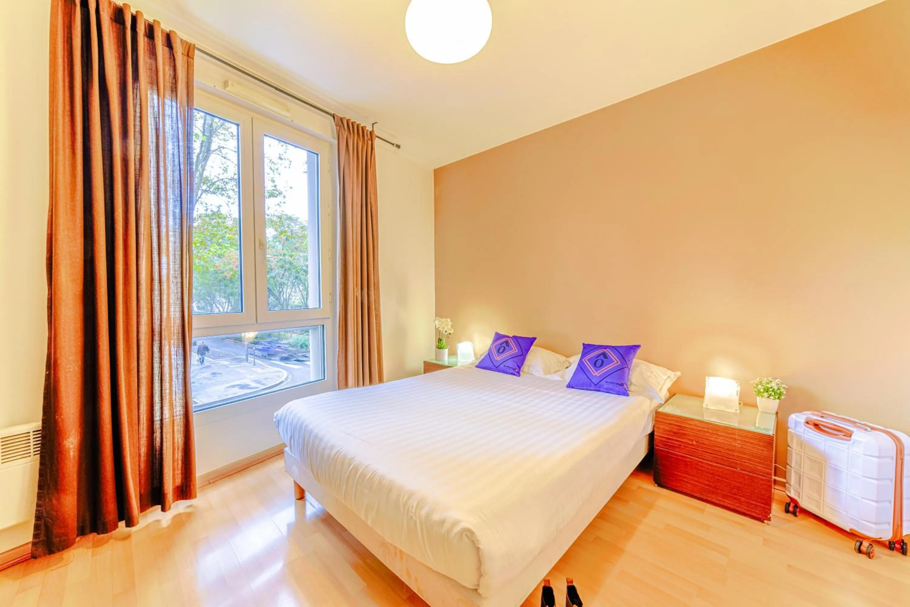 Bed in Résidence Montempô Appart'Hôtel Lyon Part Dieu