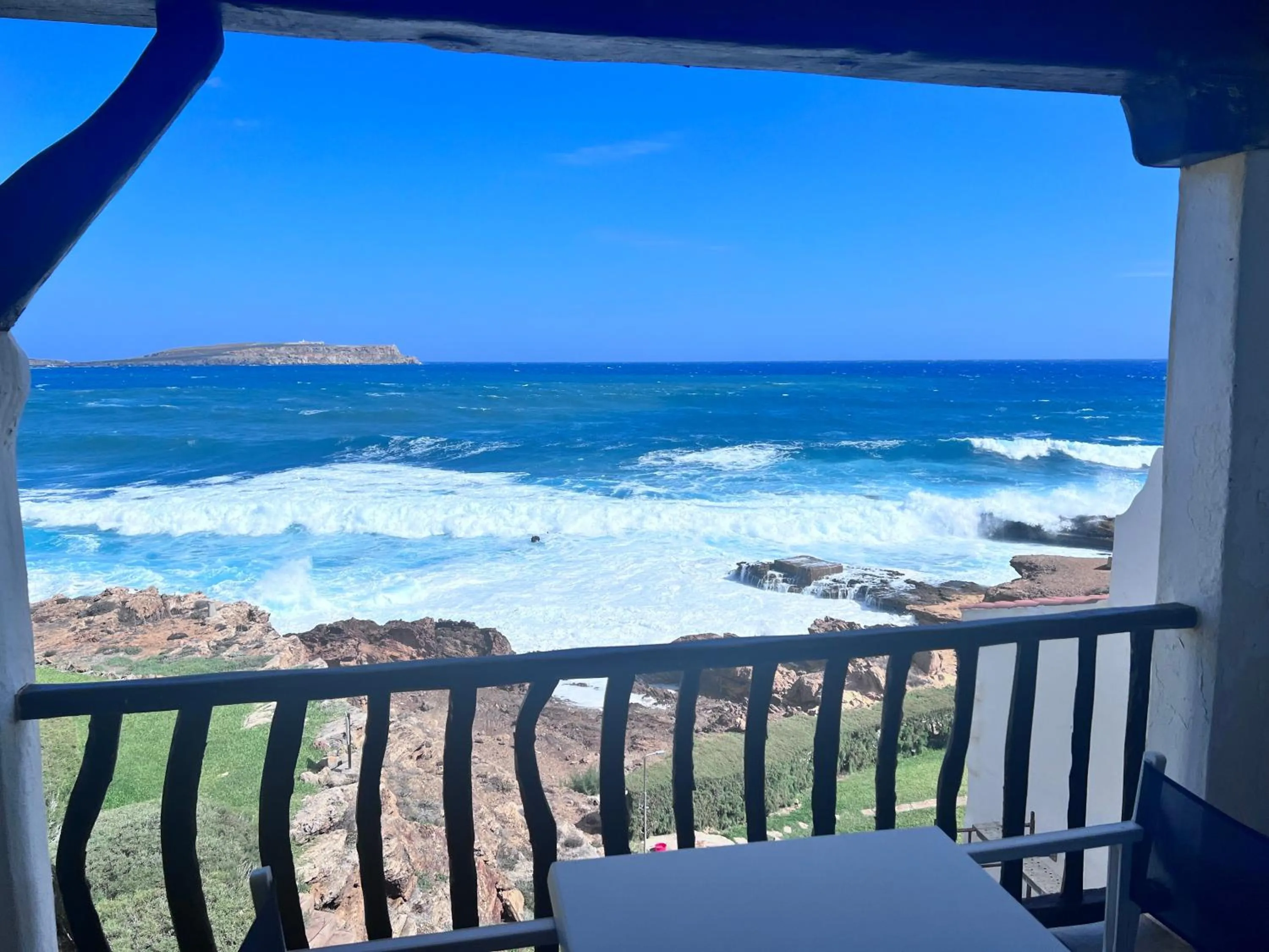 Balcony/Terrace in Apartamentos El Bergantin Menorca Club