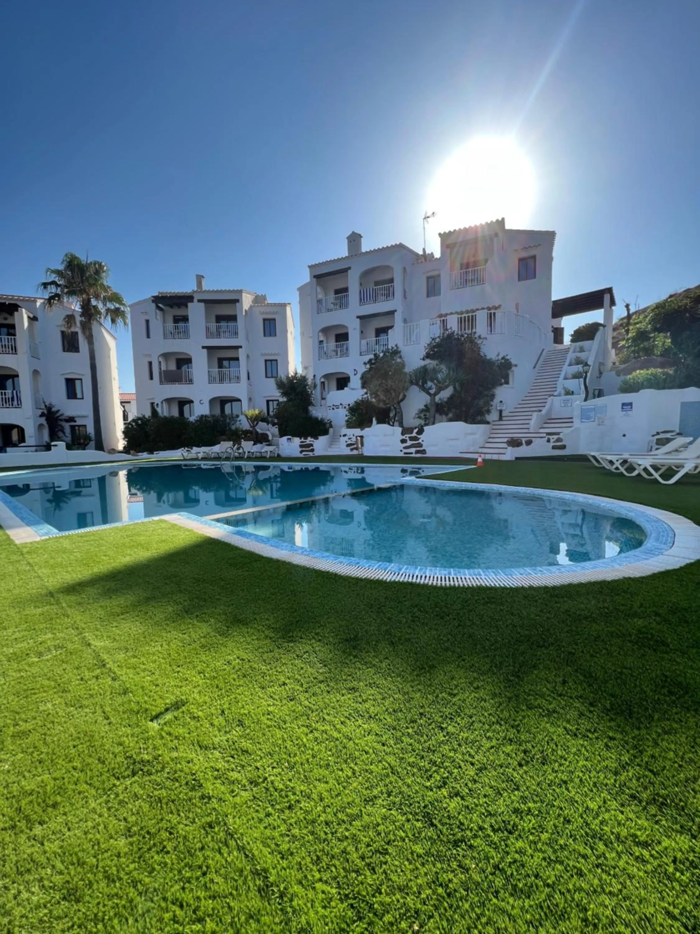 Pool view in Apartamentos El Bergantin Menorca Club