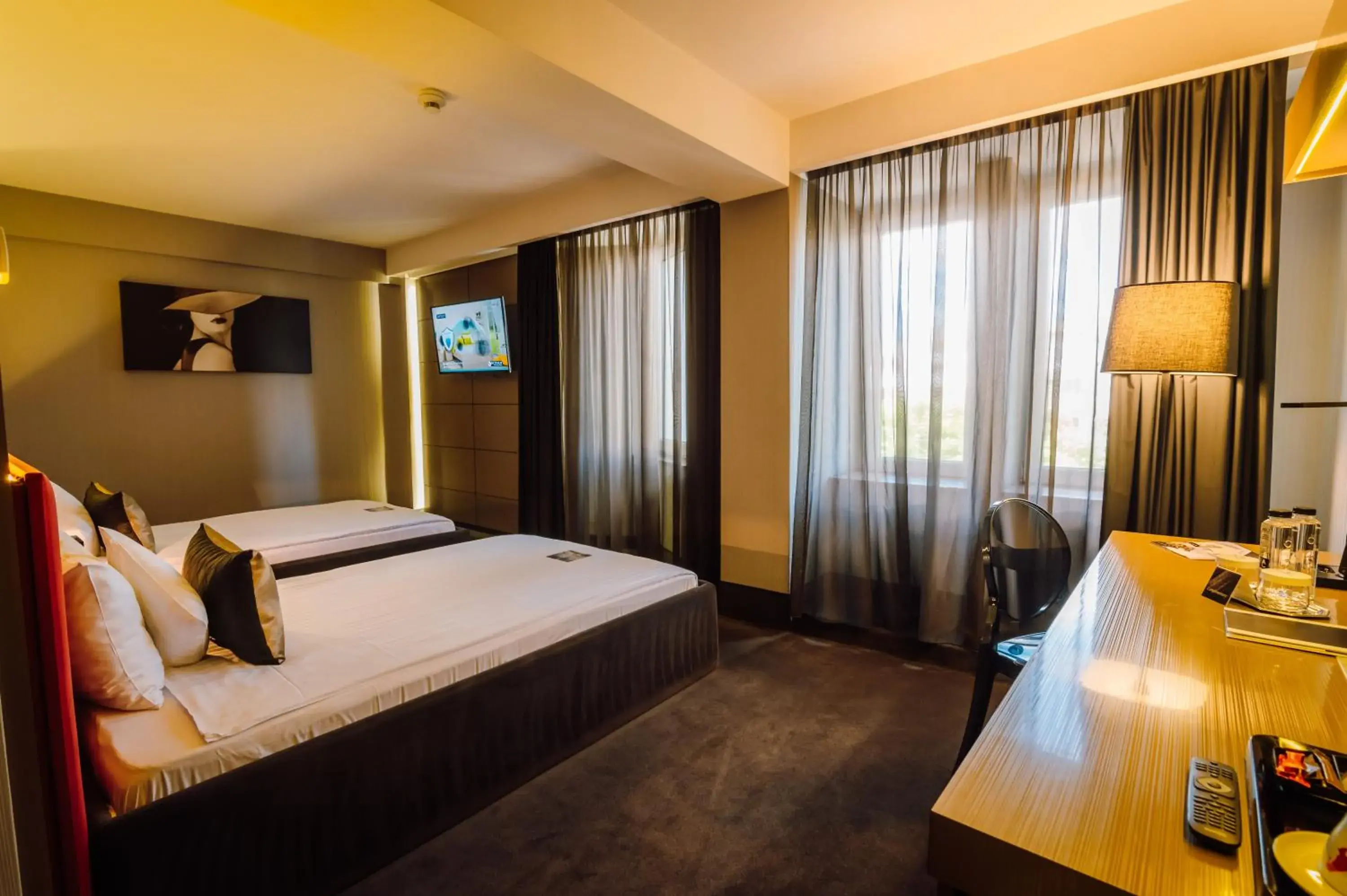 Bed in Plaza V Hotel Bed in Plaza V Hotel