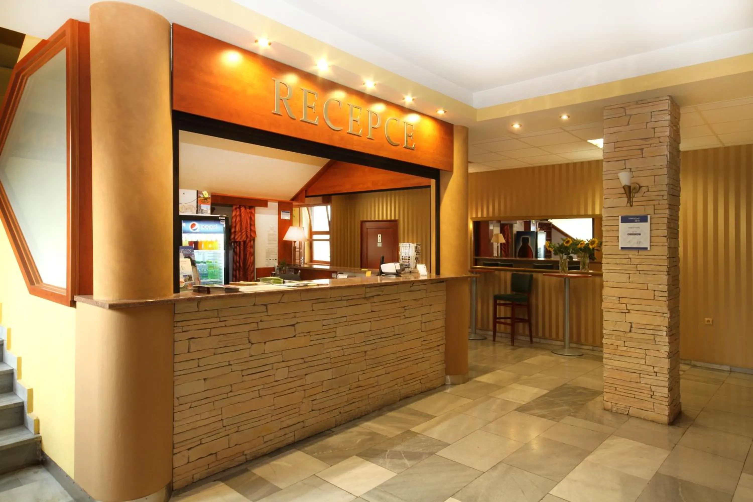 Lobby or reception in Hotel Strážnice