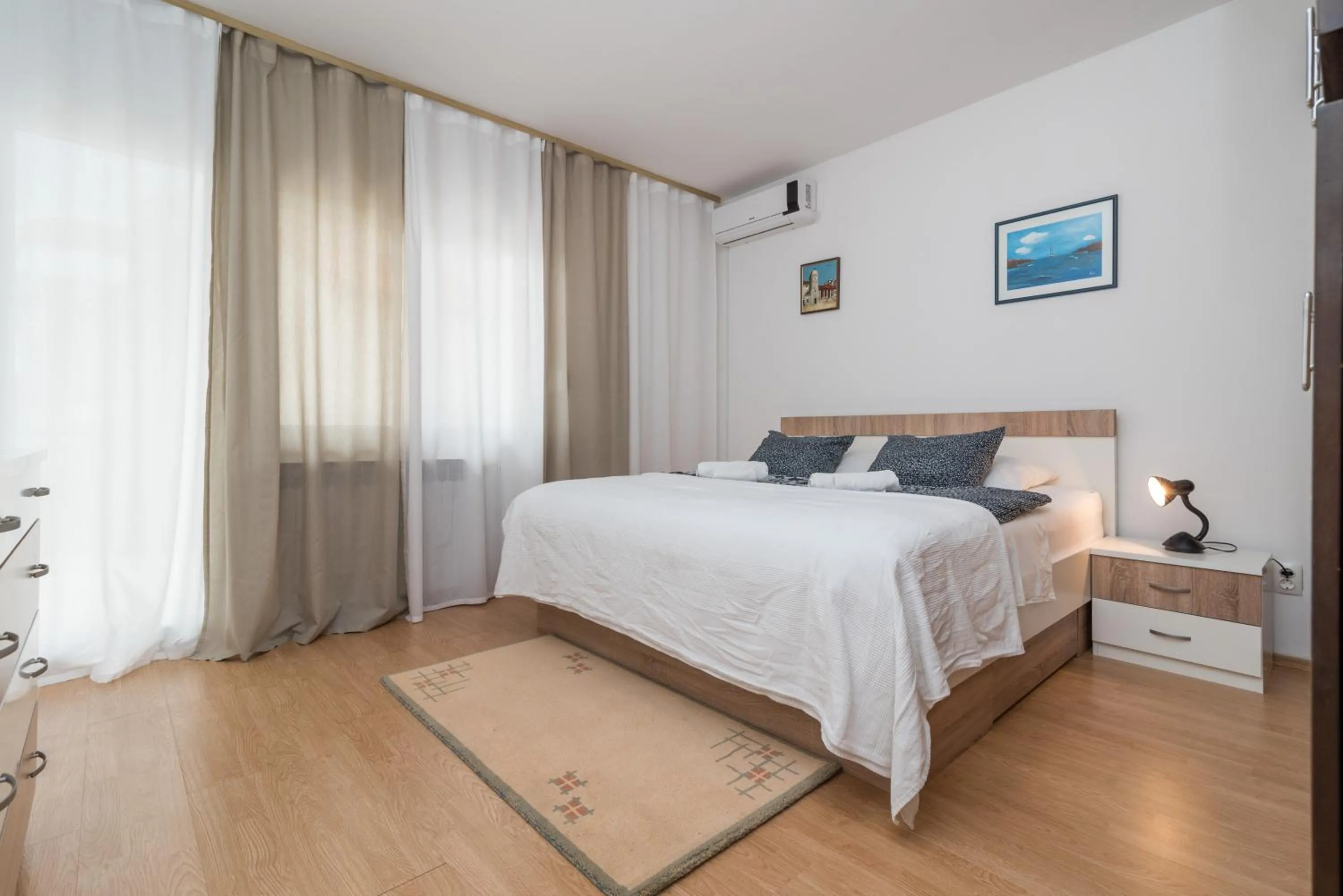 Bedroom, Bed in Apartments Vojin