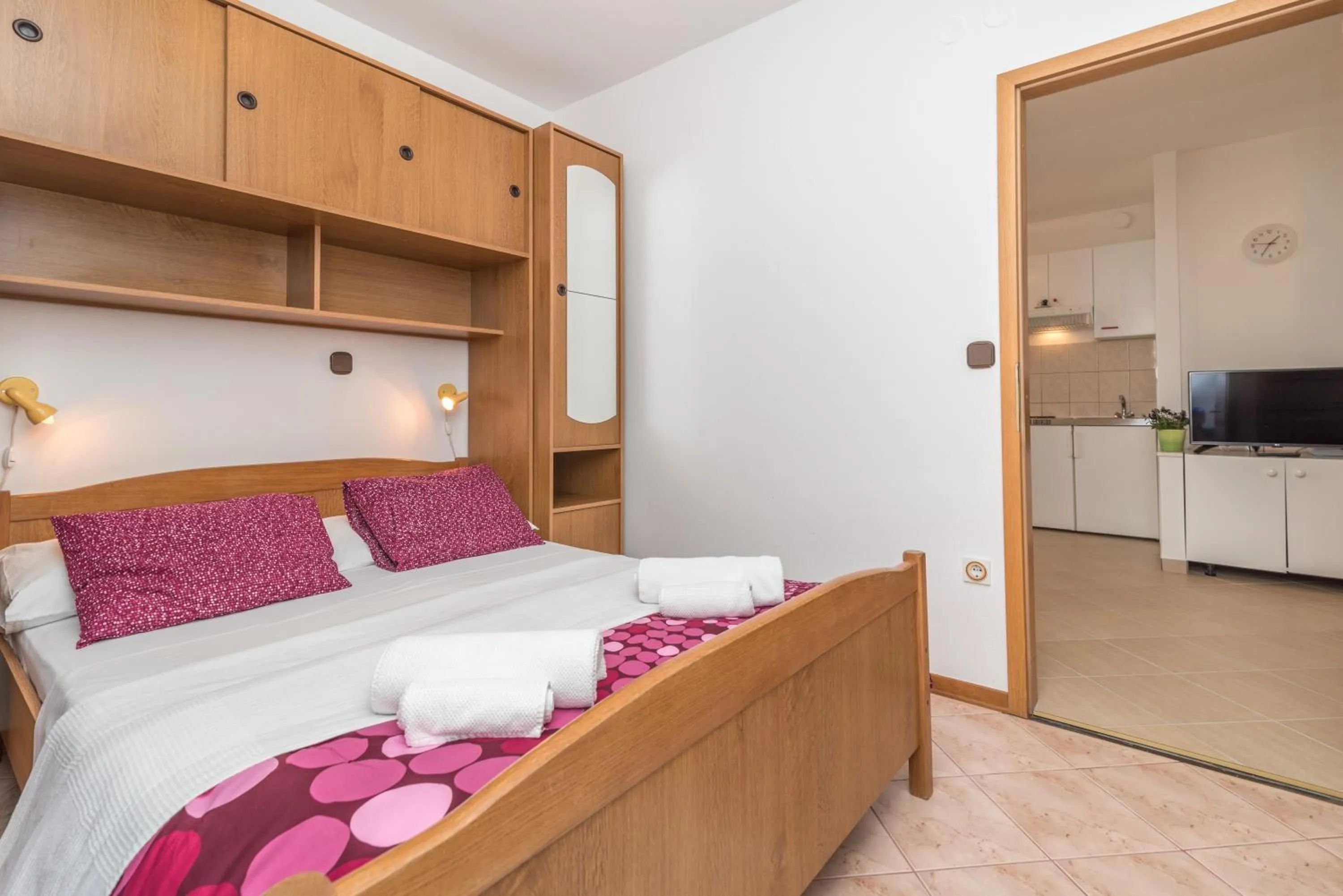 Bedroom, Bed in Apartments Vojin