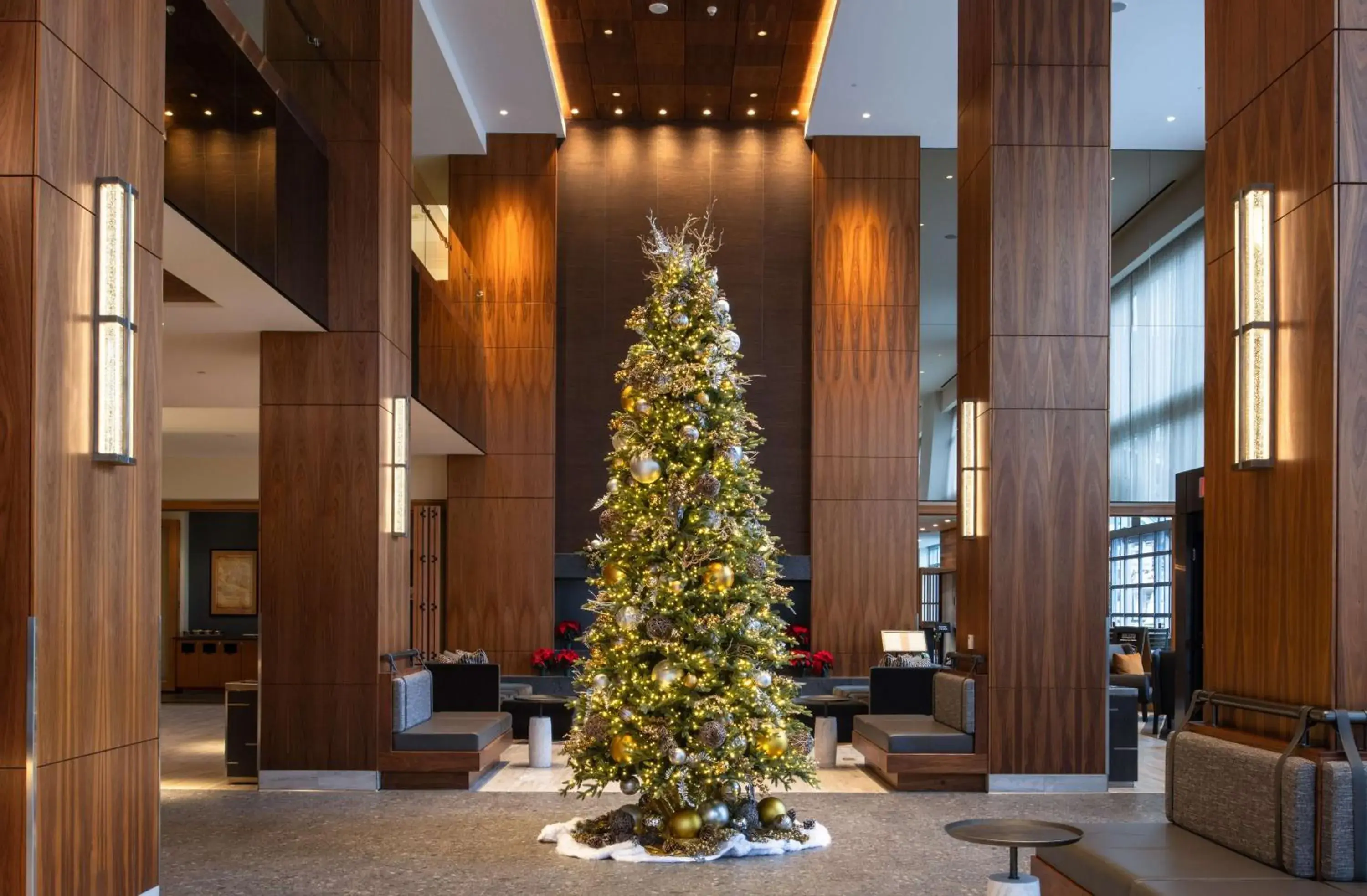 Lobby or reception in Hilton Vancouver Washington Lobby or reception in Hilton Vancouver Washington