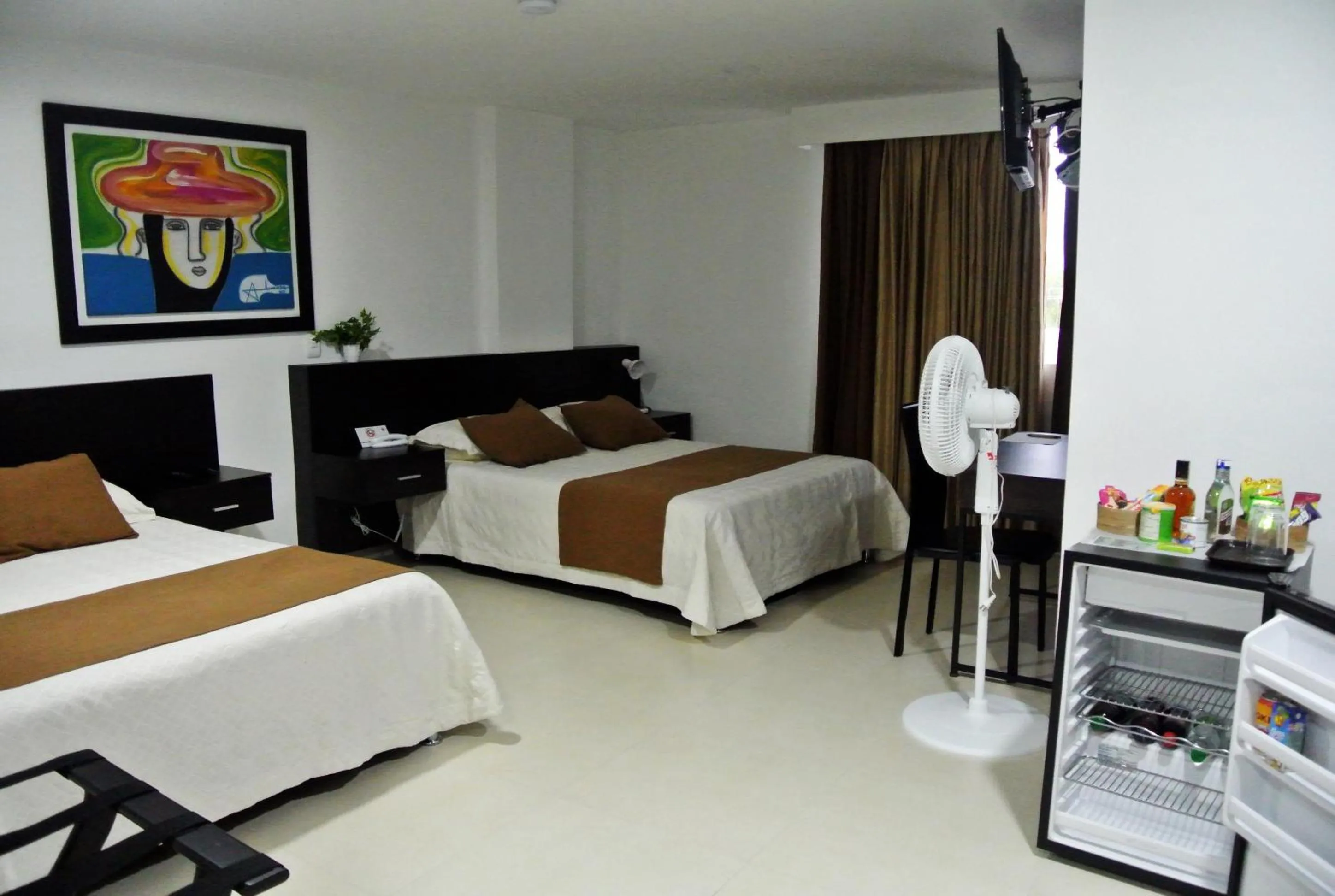 Bedroom, Bed in Hotel San Martin