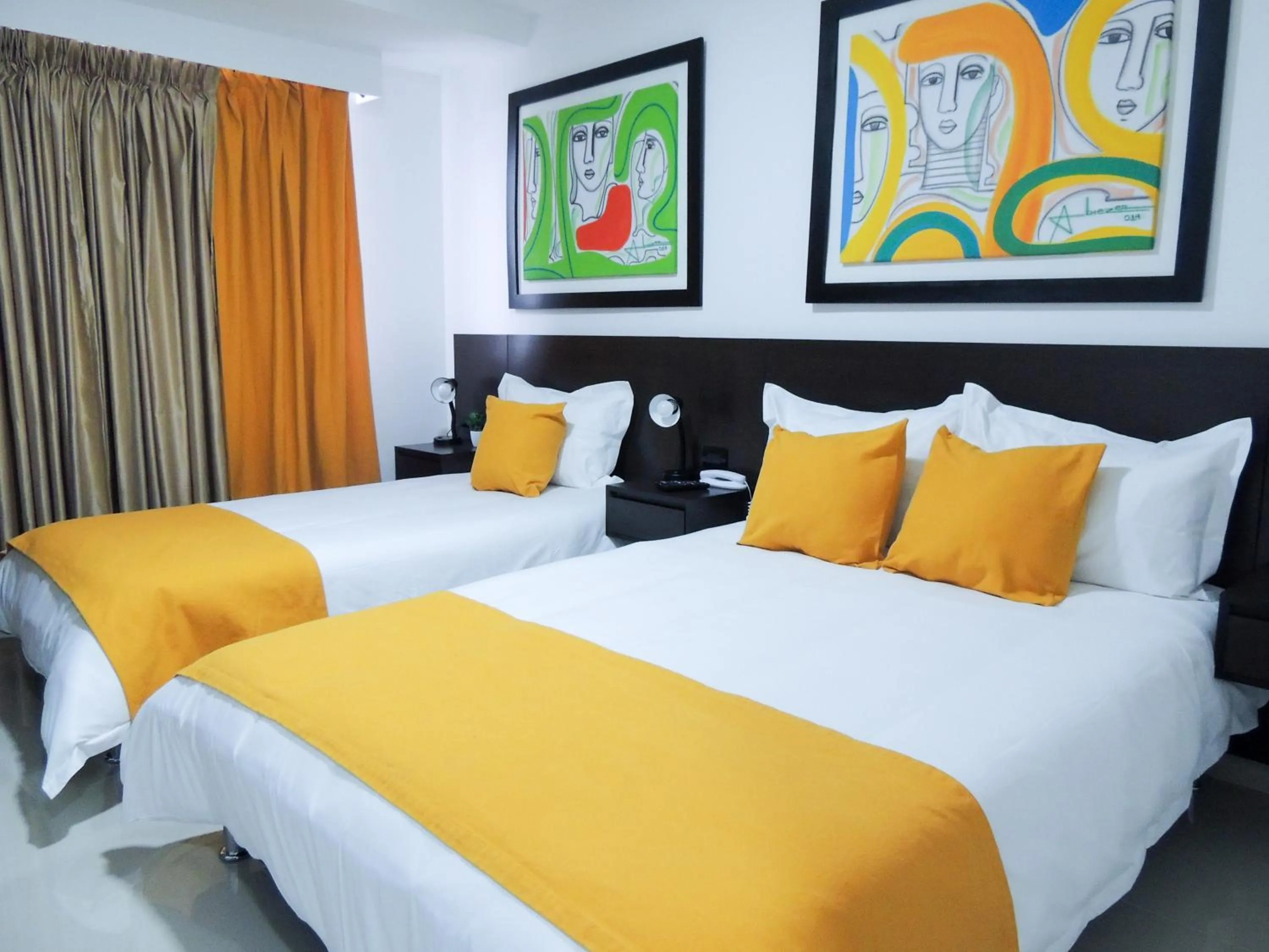 Bed in Hotel San Martin