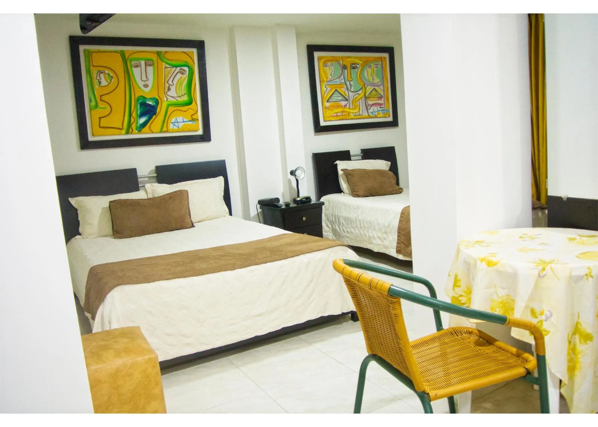 Bed in Hotel San Martin