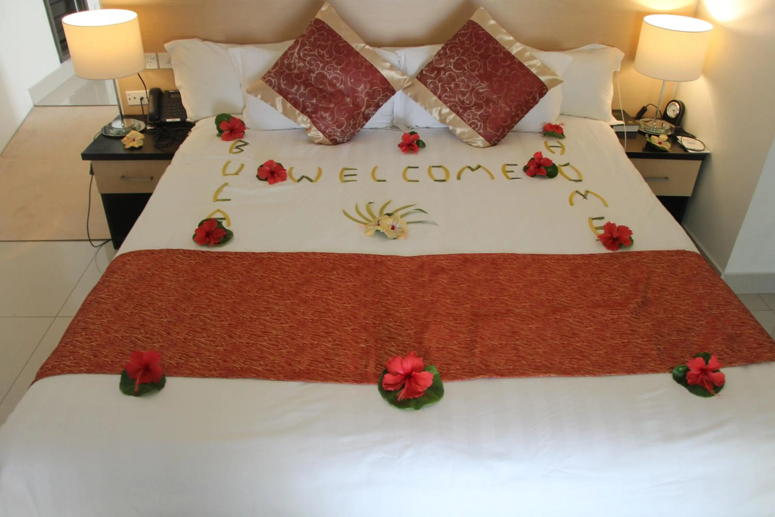 Bed in Lander's Bay Resort