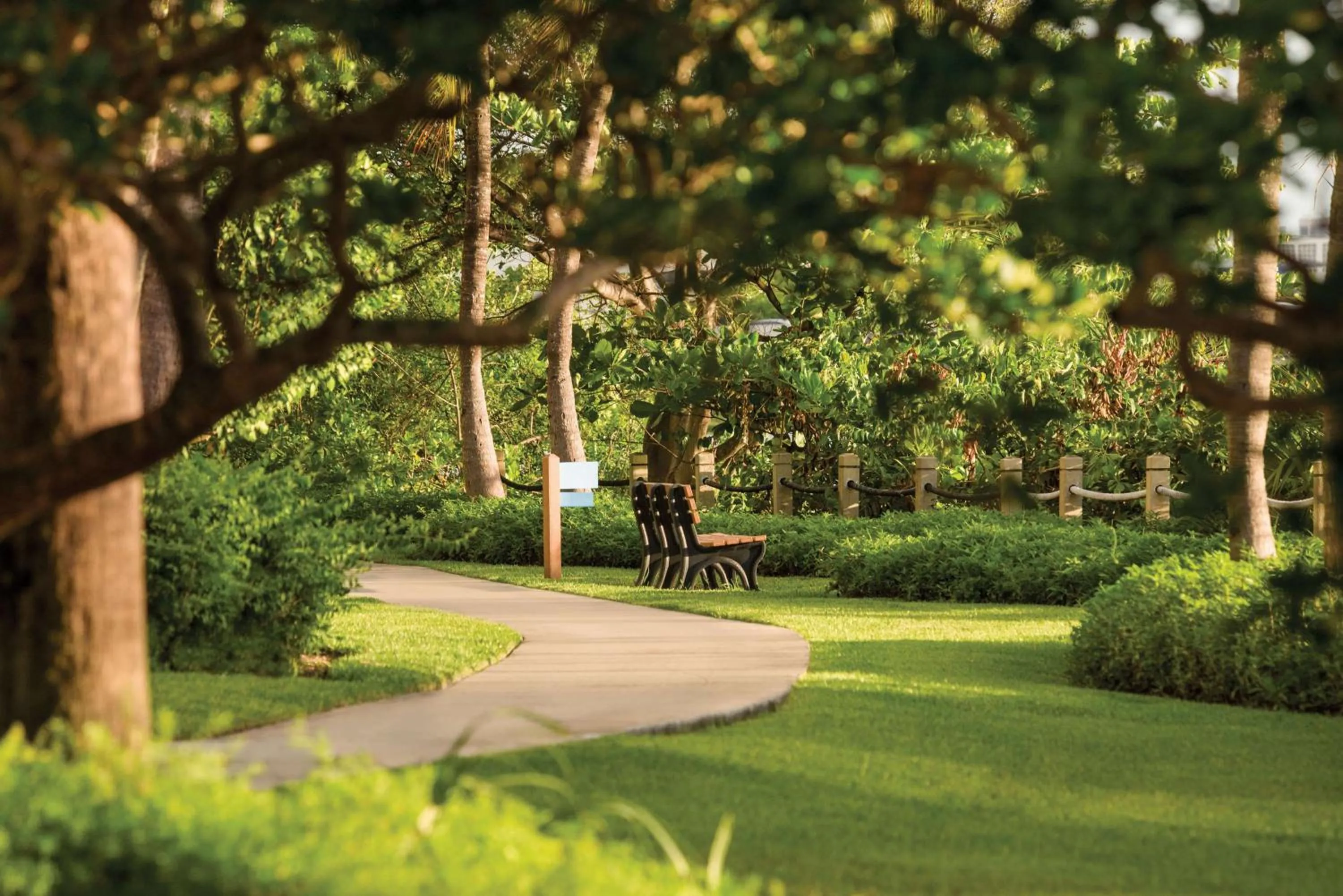 Garden in Hilton Miami Airport Blue Lagoon