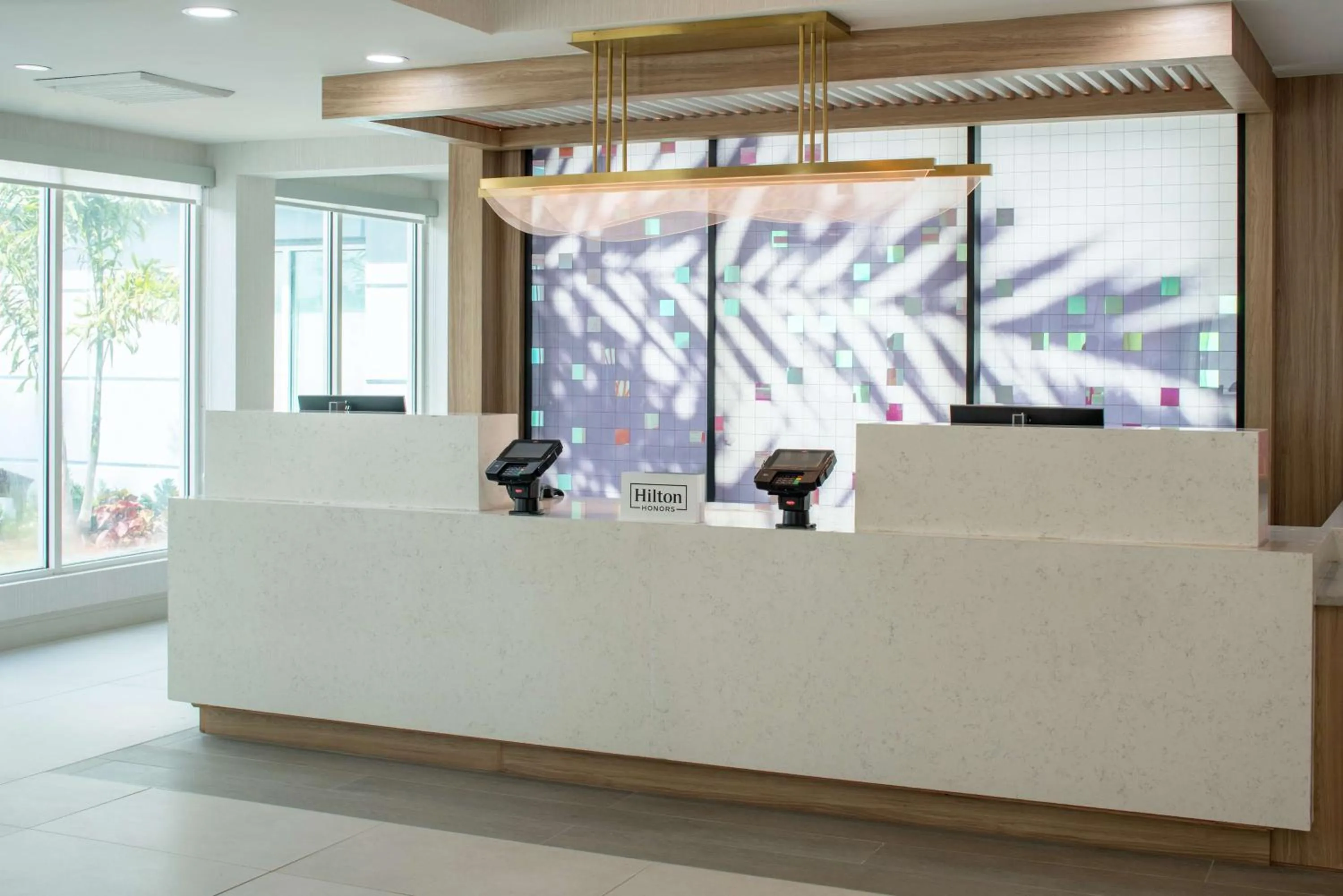 Lobby or reception in Hilton Garden Inn Orlando Airport