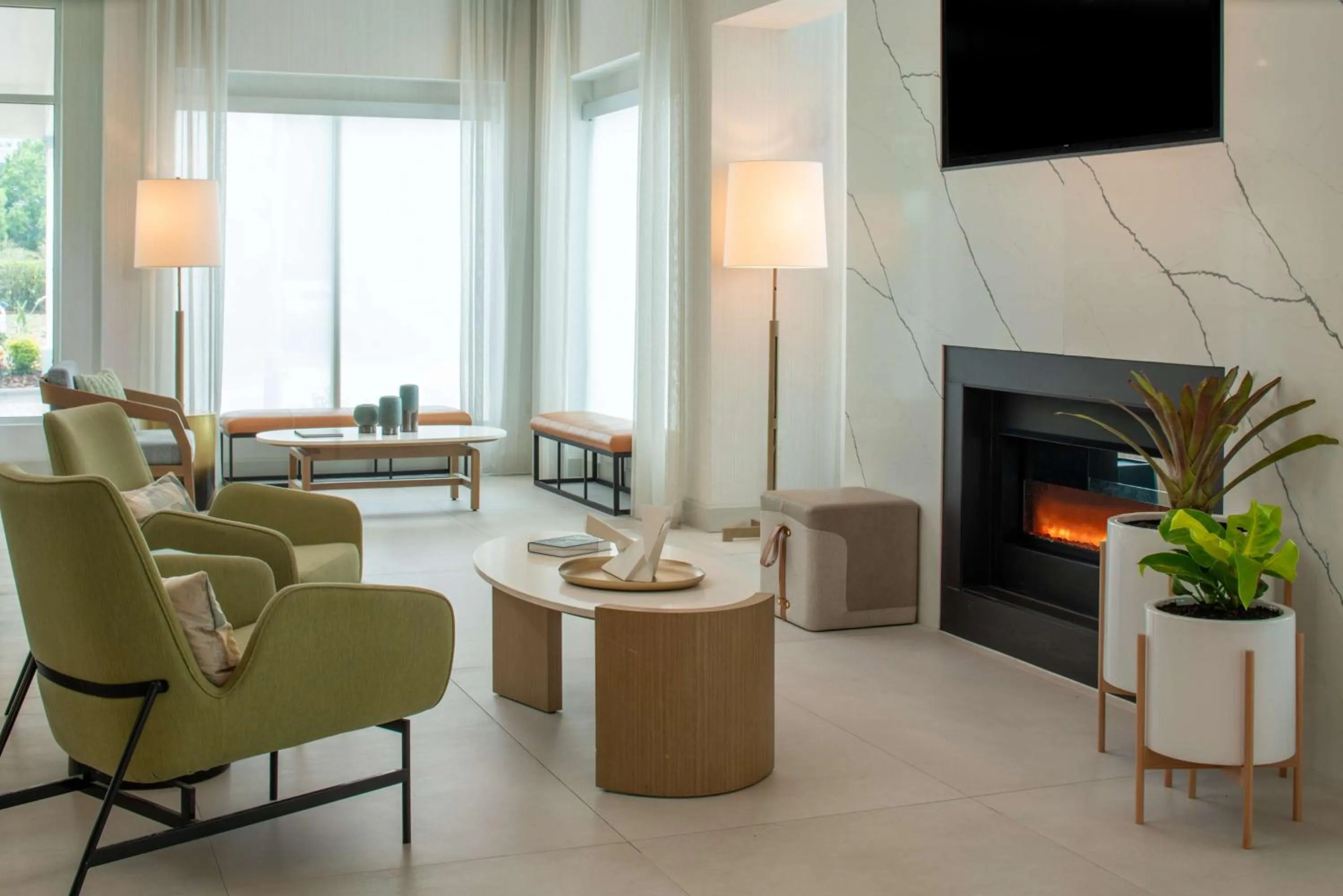 Lobby or reception in Hilton Garden Inn Orlando Airport