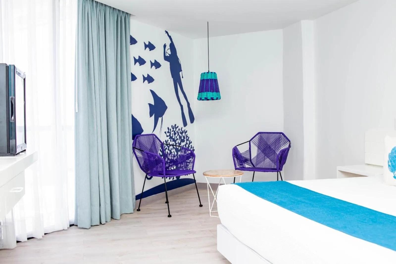 Seating area, Bed in Fontan Ixtapa