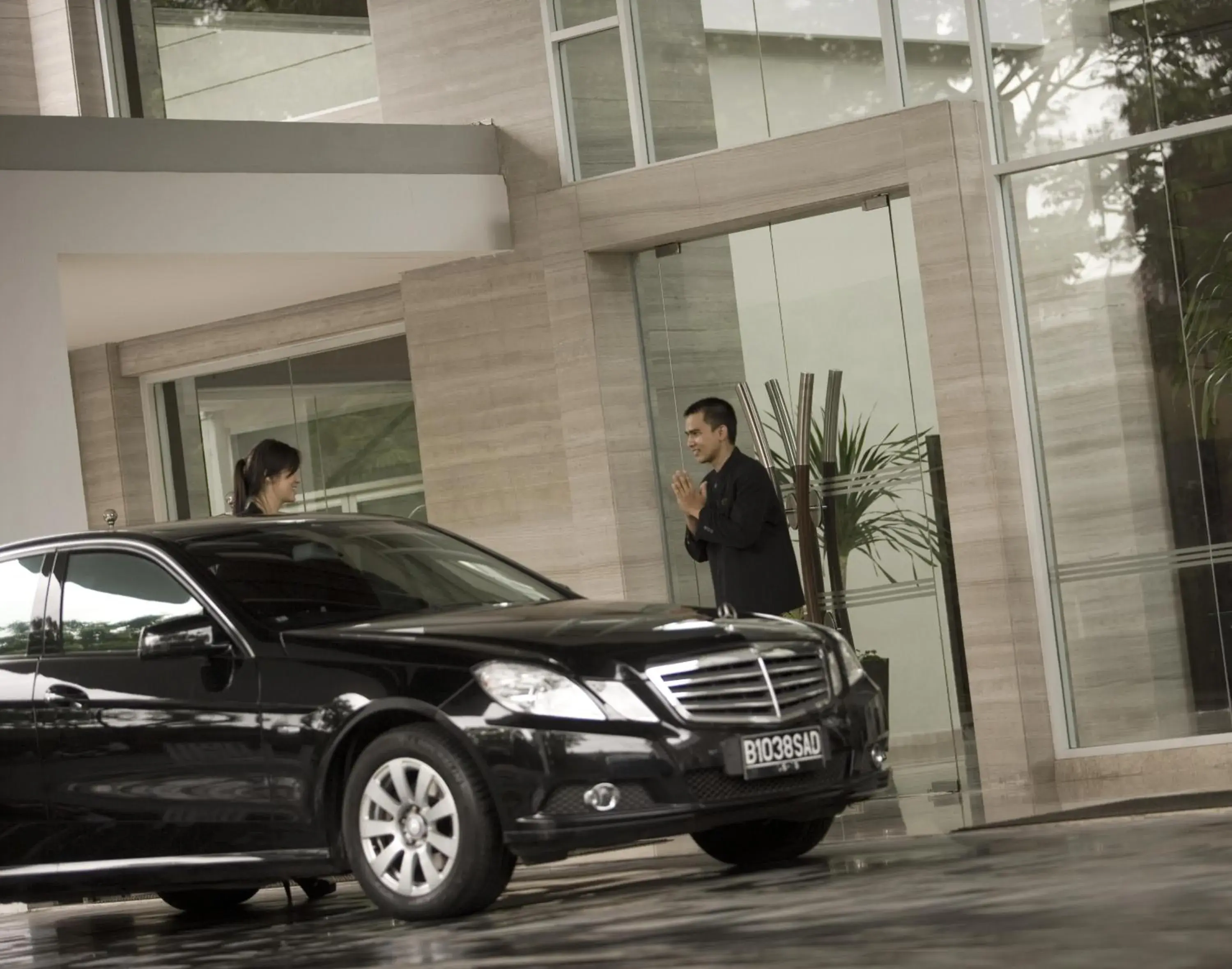 Facade/entrance in Hotel Santika Premiere Slipi Jakarta Facade/entrance in Hotel Santika Premiere Slipi Jakarta