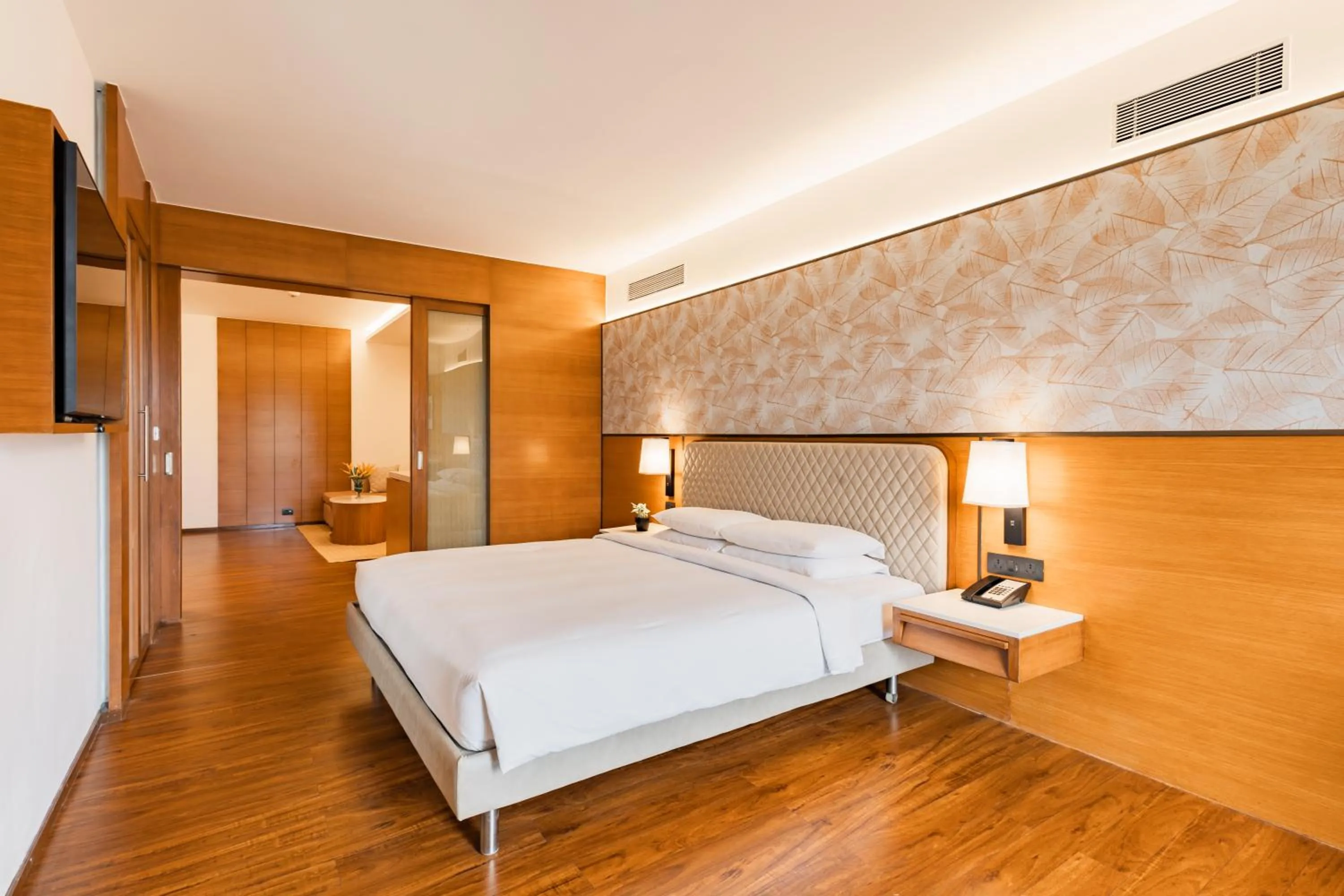 Photo of the whole room, Bed in Hyatt Pune