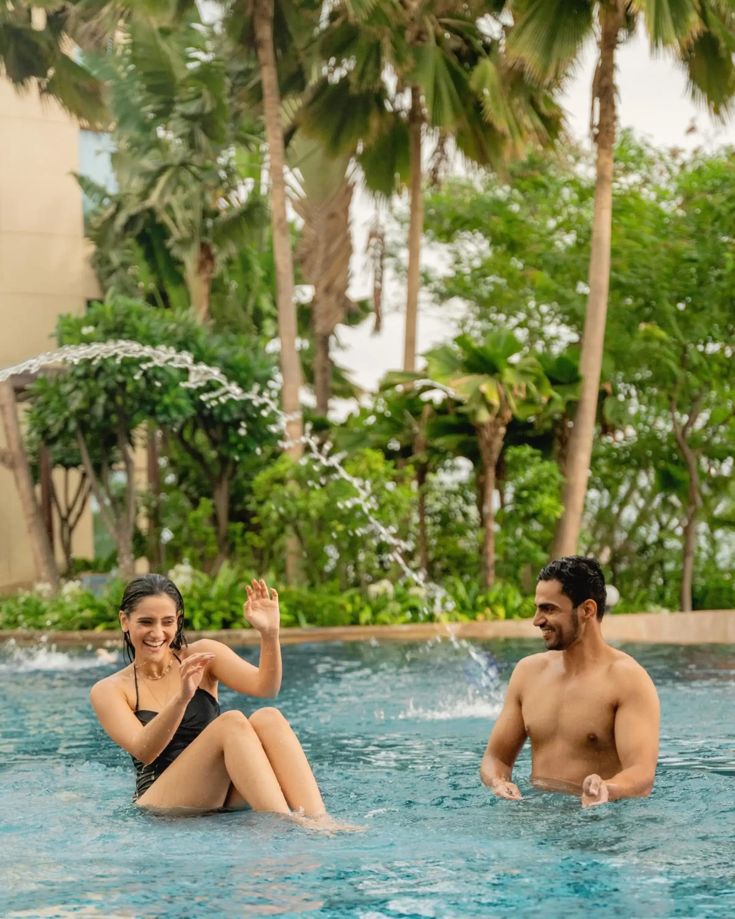 Swimming pool in Hyatt Pune Swimming pool in Hyatt Pune