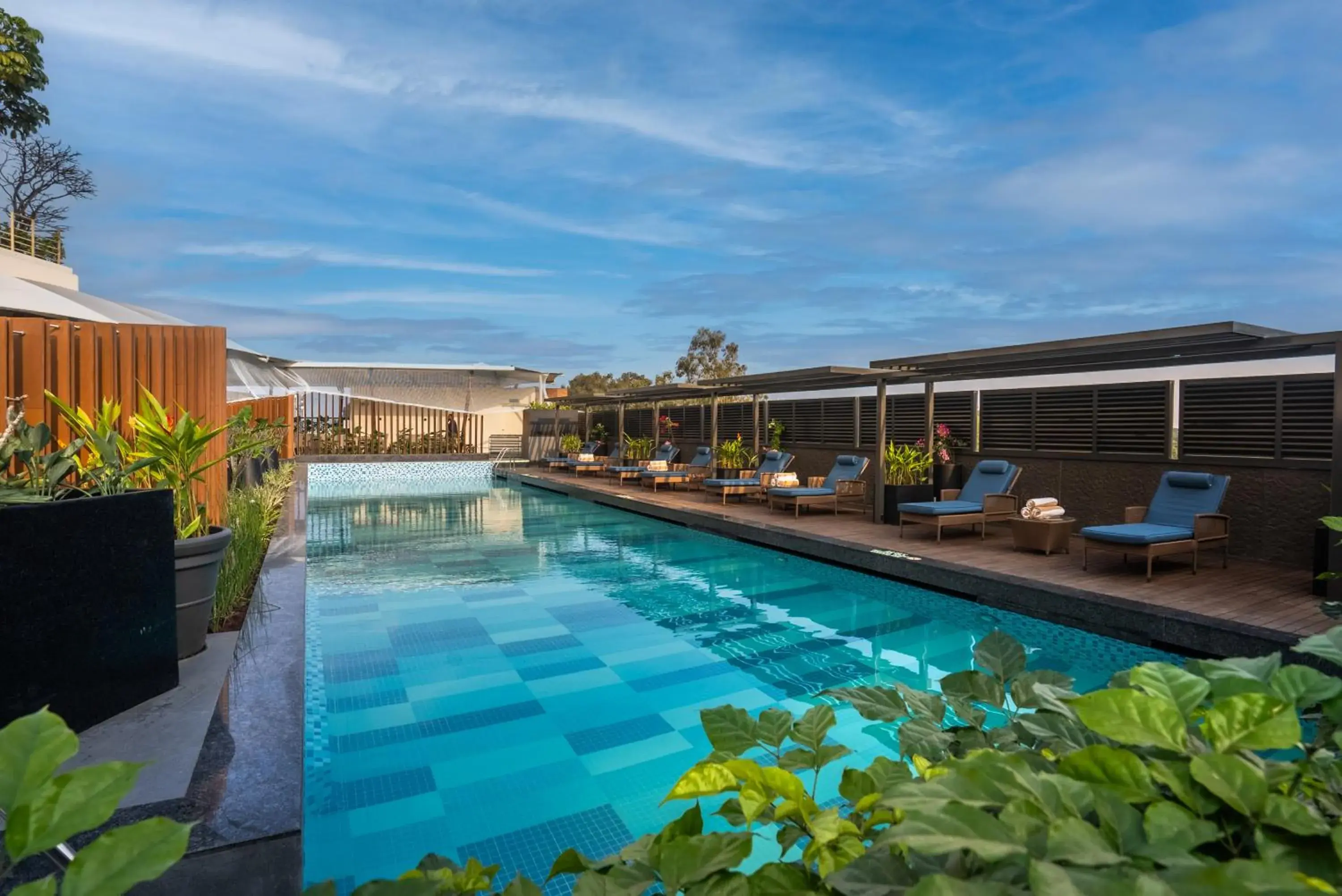 Swimming pool in Hyatt Centric MG Road Bangalore Swimming pool in Hyatt Centric MG Road Bangalore