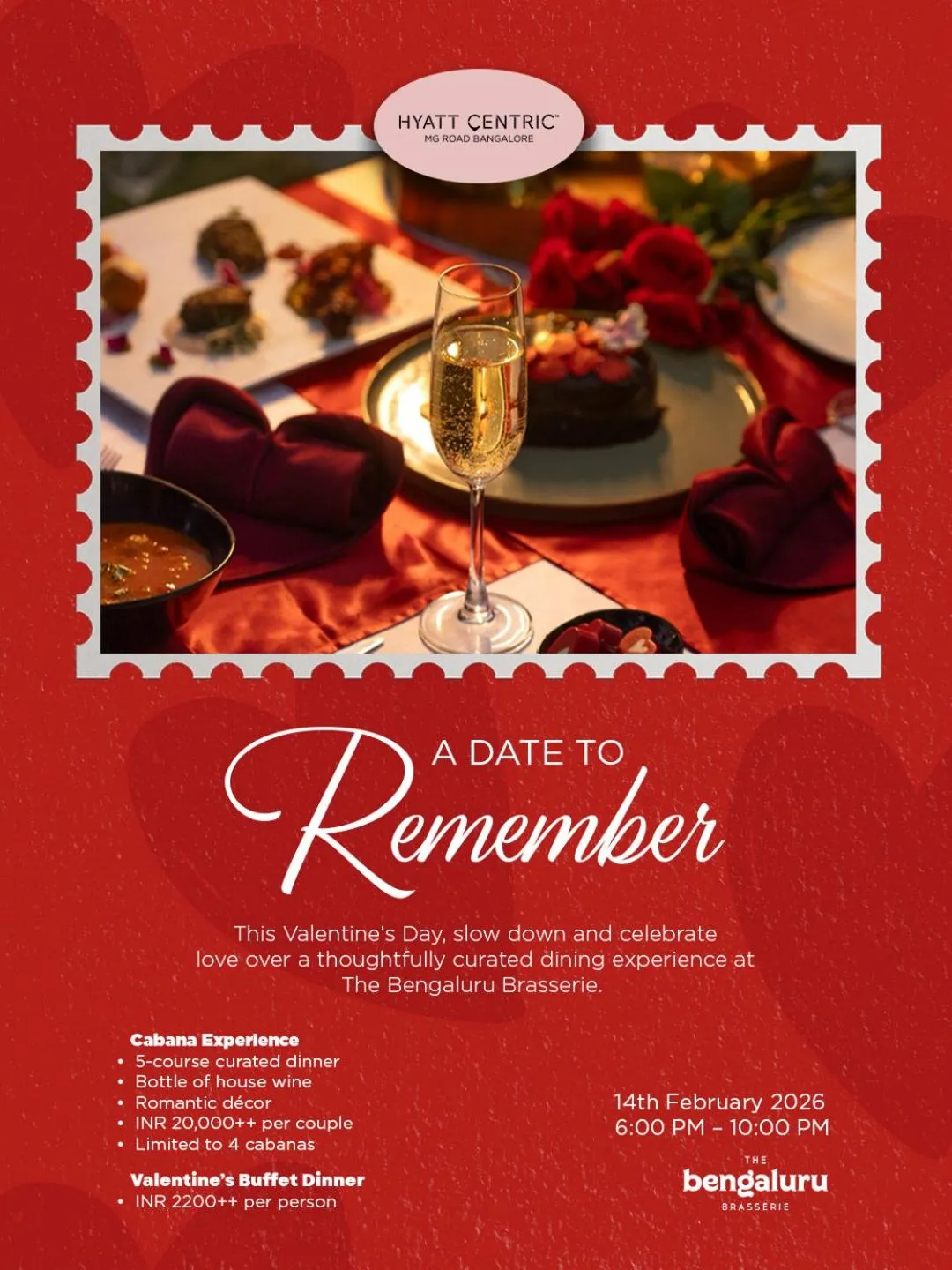 Food and drinks in Hyatt Centric MG Road Bangalore