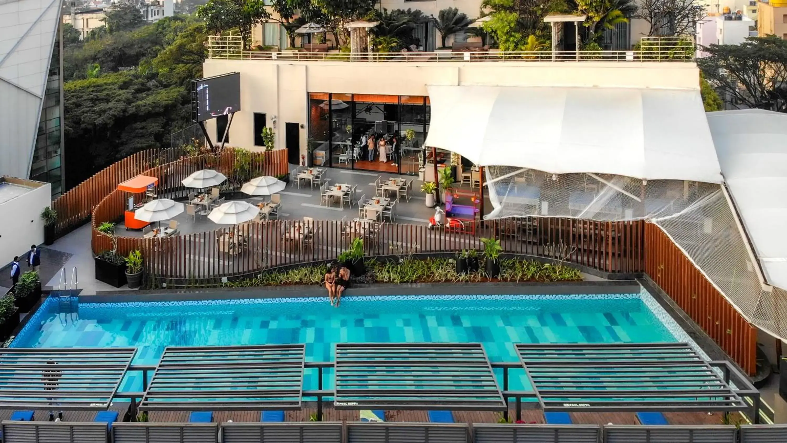 Swimming pool in Hyatt Centric MG Road Bangalore Swimming pool in Hyatt Centric MG Road Bangalore