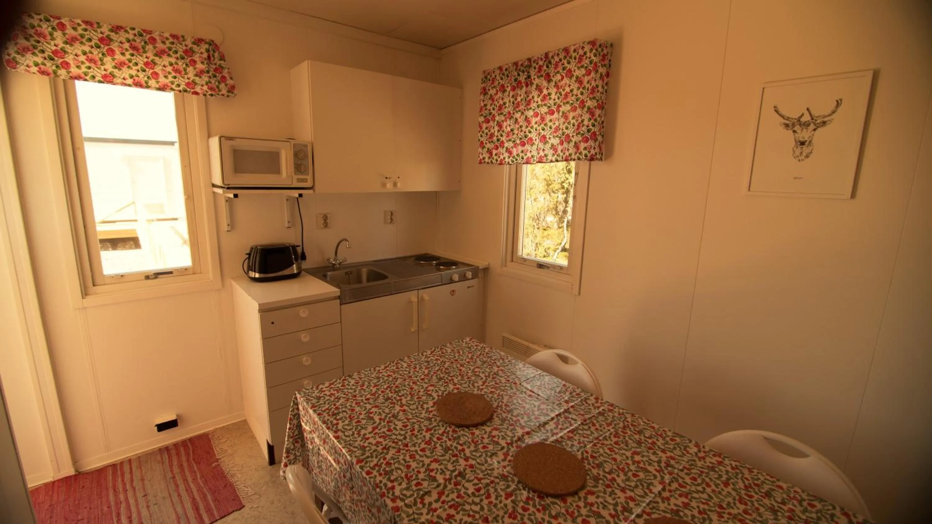 Kitchen or kitchenette, Bed in Camp Alta Kiruna