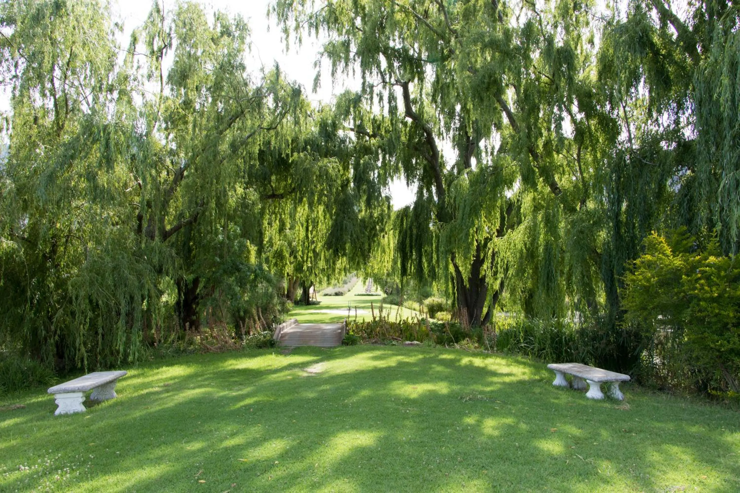Garden in La Clé Lodge