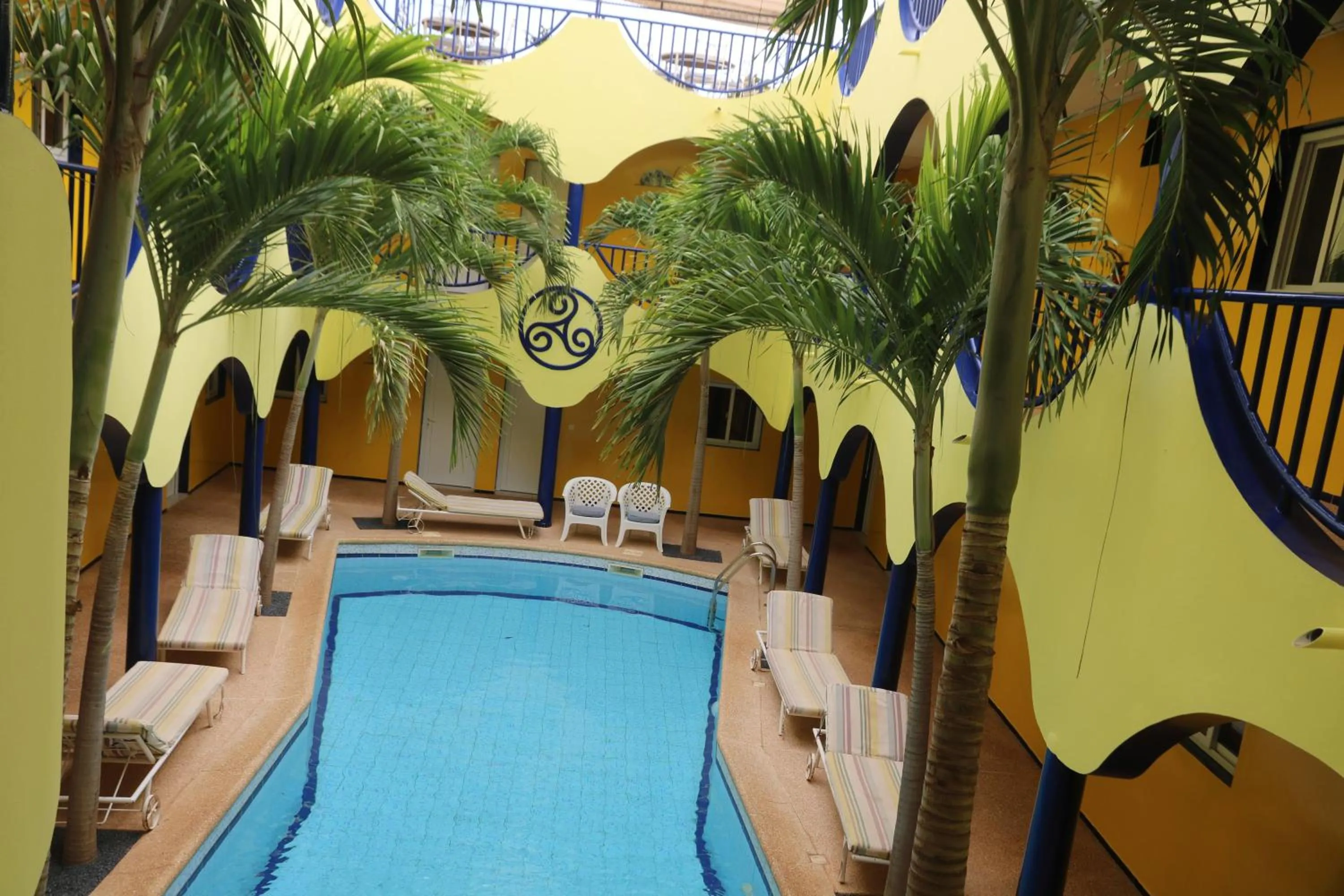 Pool view in Hacienda