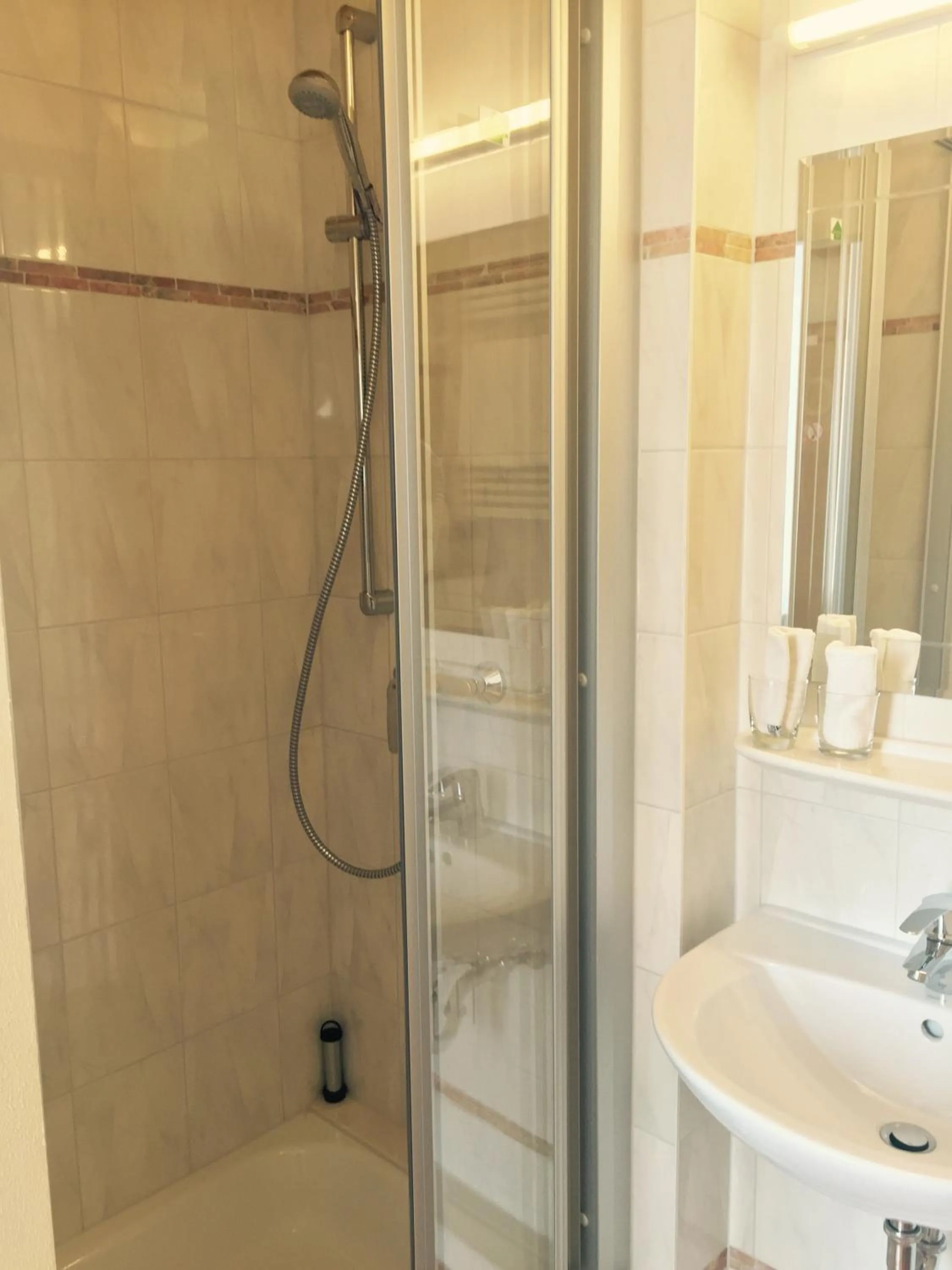 Shower in Hotel Gerber