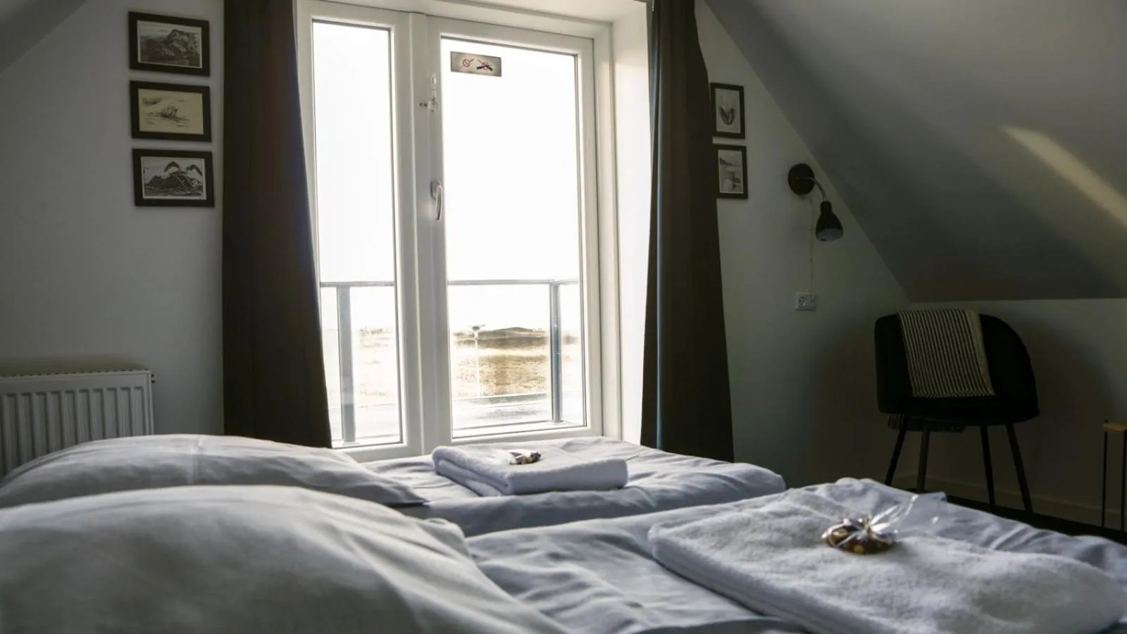 Bed in B&B by the Sea Hirtshals