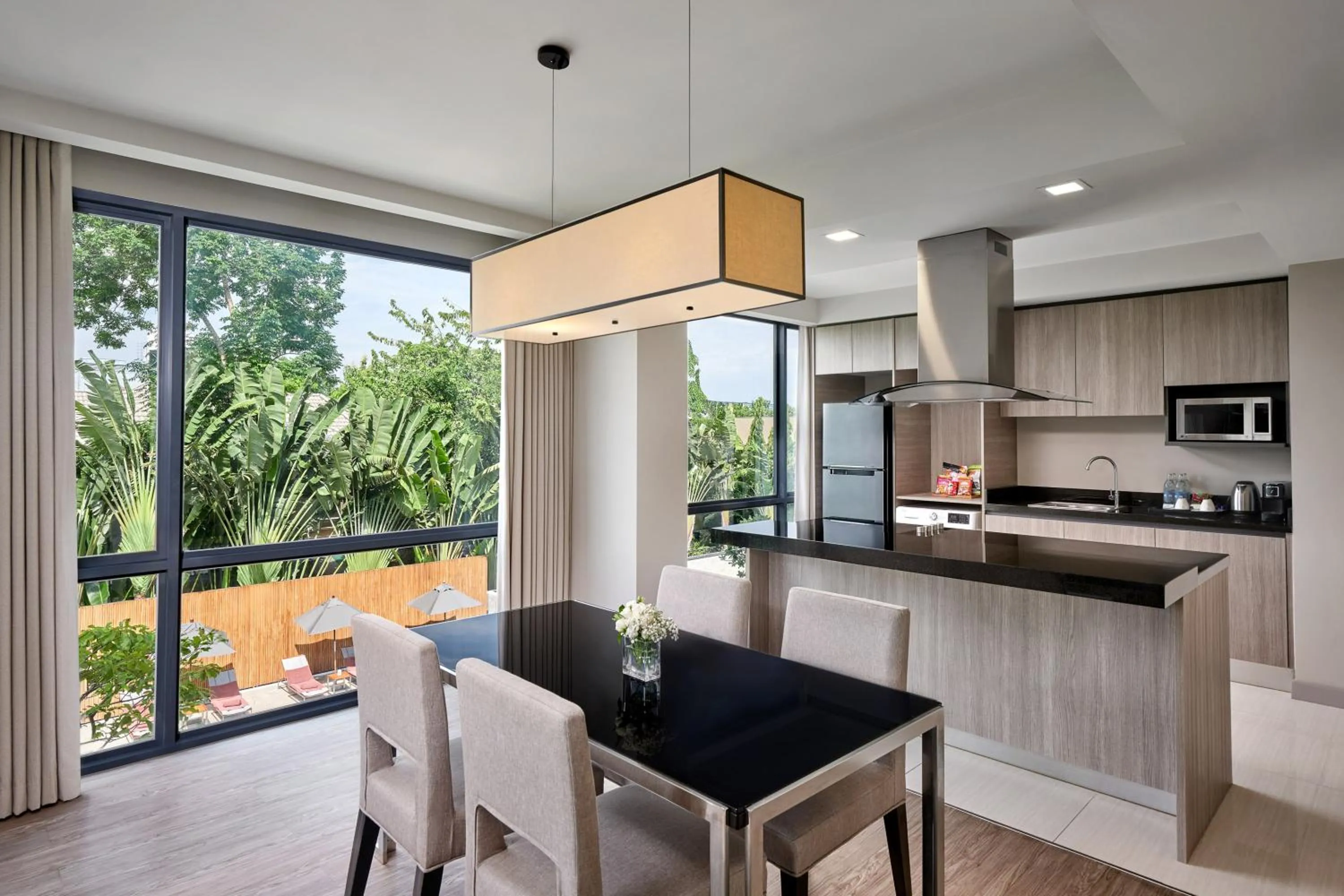 Kitchen or kitchenette in The Park Nine Hotel Suvarnabhumi - Free BKK Airport Shuttle