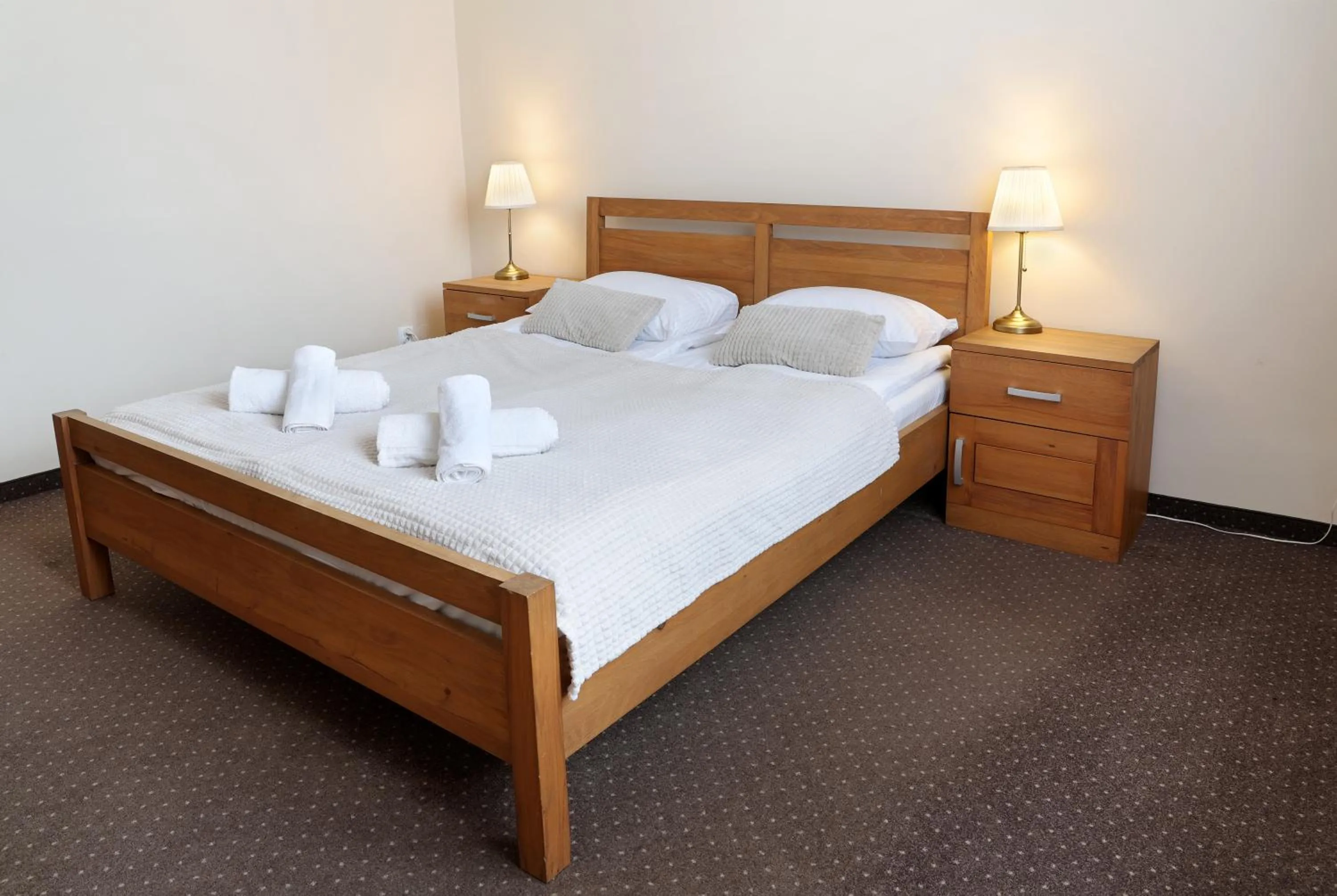 Bed in Restauracja Noclegi Ruczaj