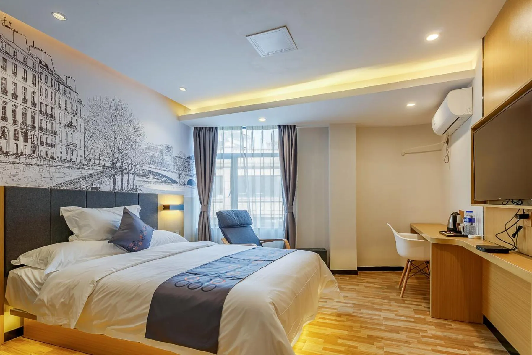 Bed in Yimi Inn Changdi Damalu Branch