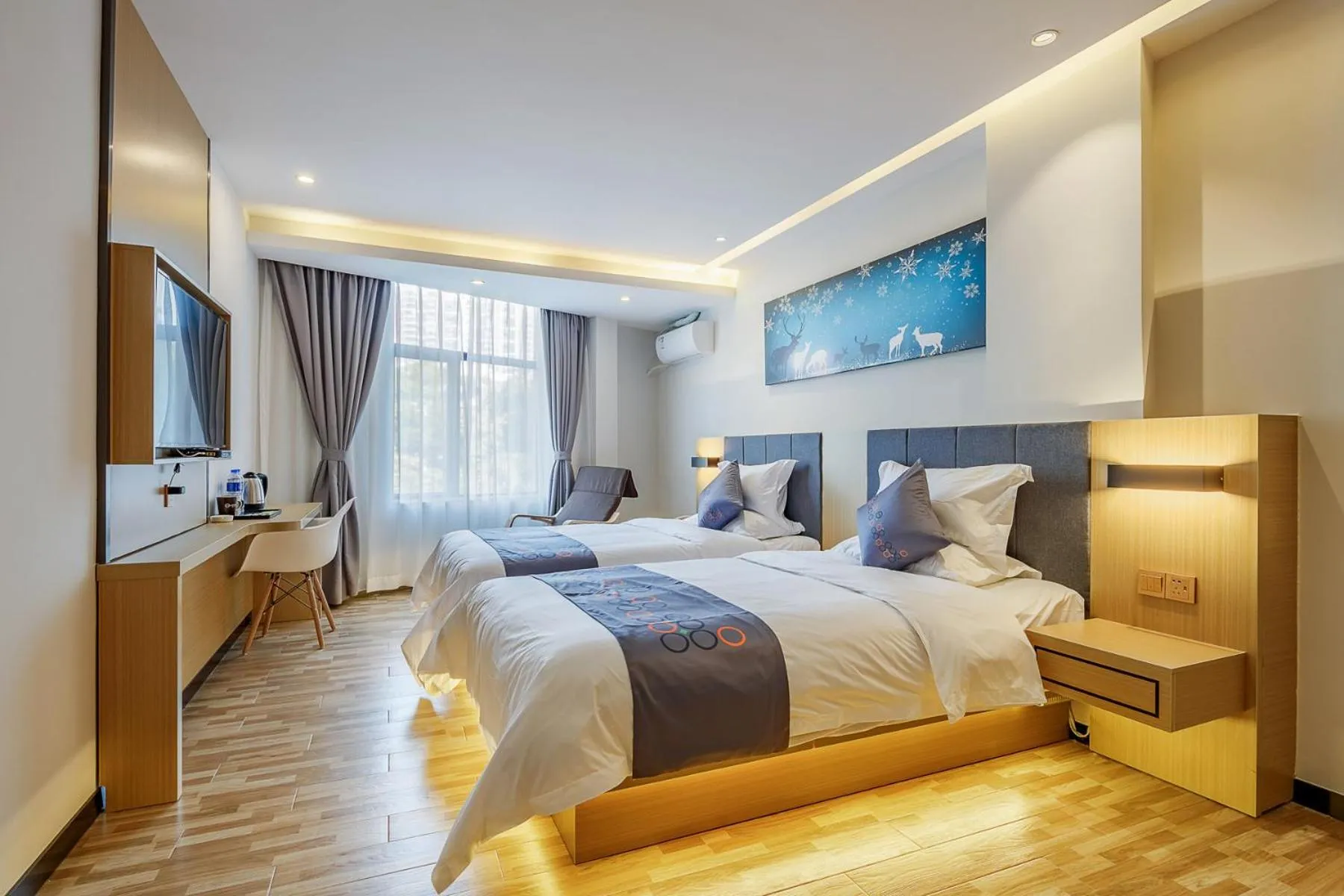 Bed in Yimi Inn Changdi Damalu Branch