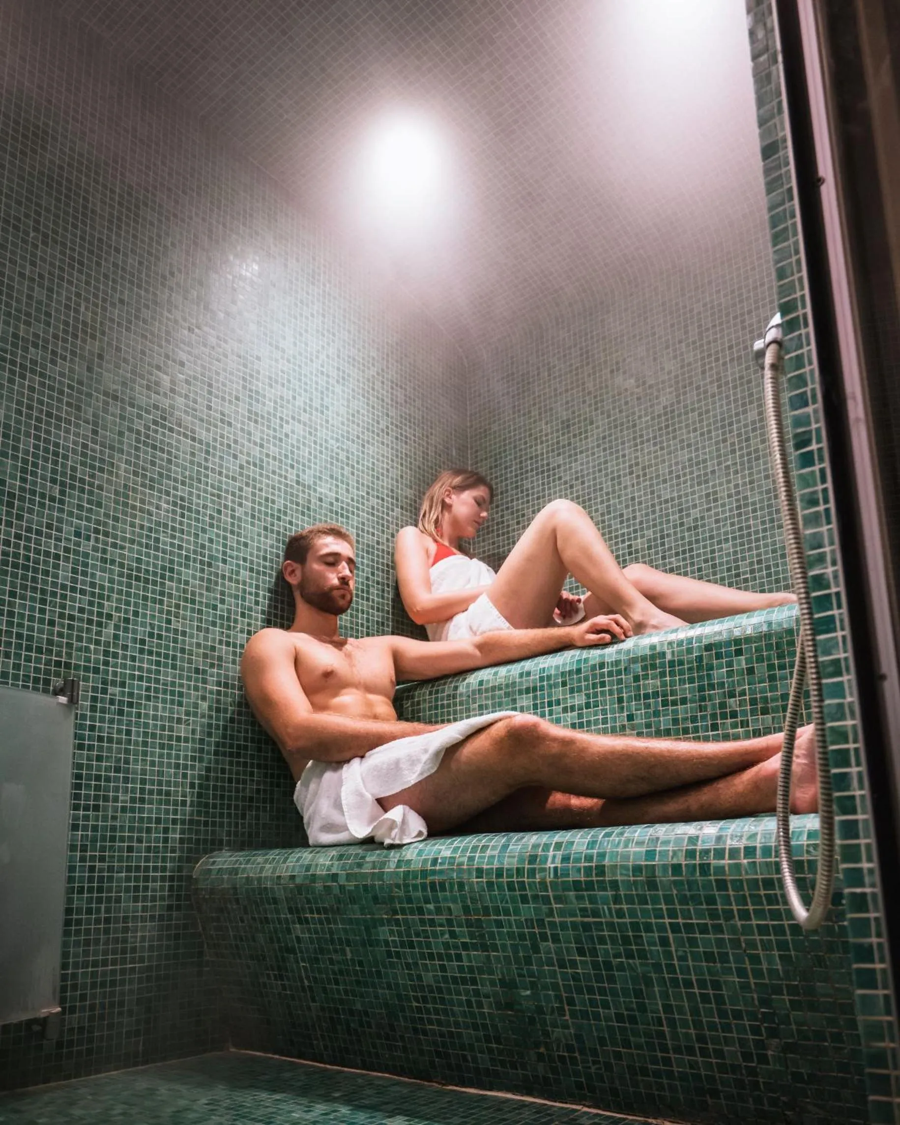 Steam room in Hôtel Val-Vignes Colmar Haut-Koenigsbourg, The Originals Relais