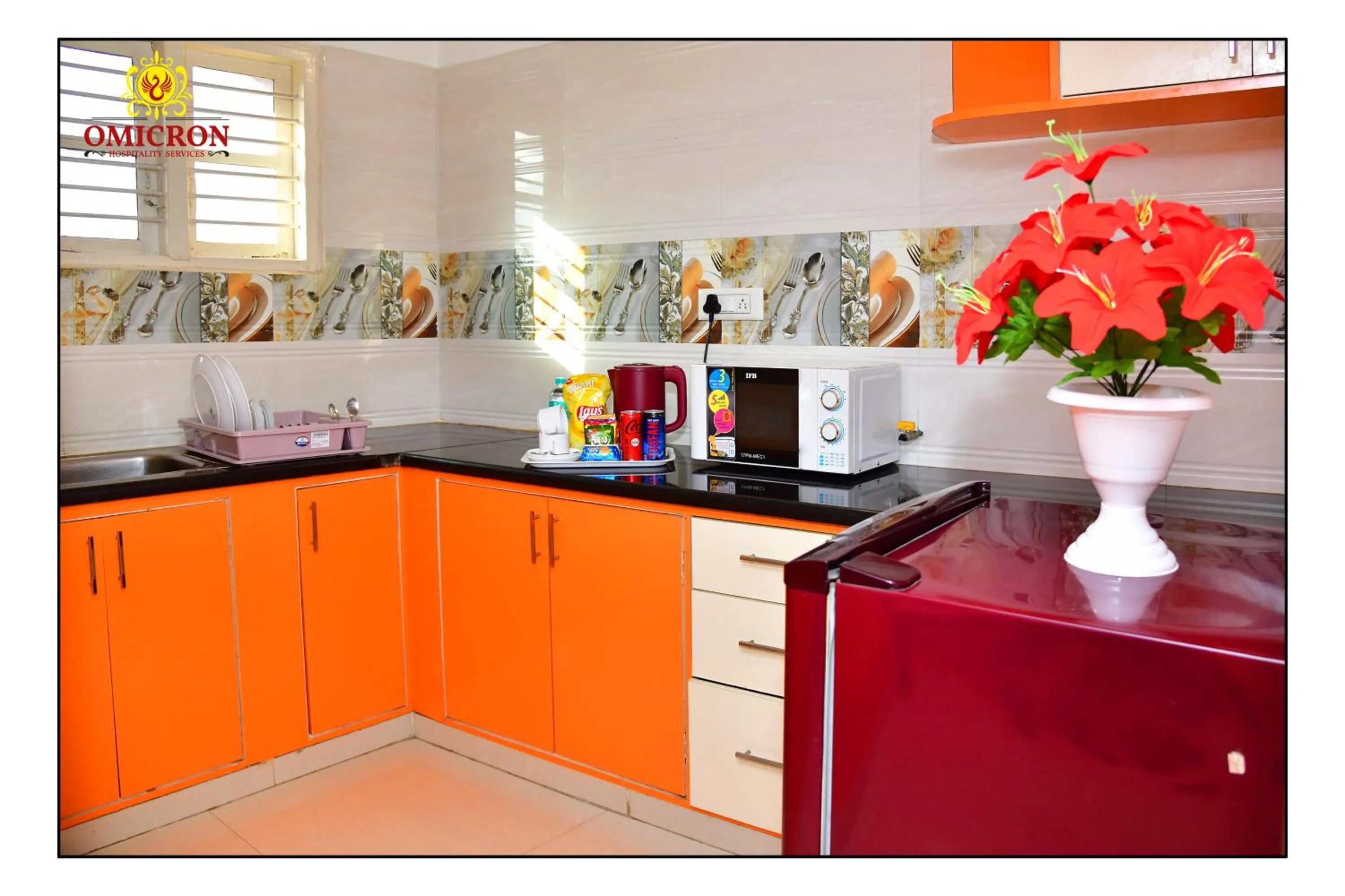 Coffee/tea facilities in Hotel Omicron 1 BHK Studio room